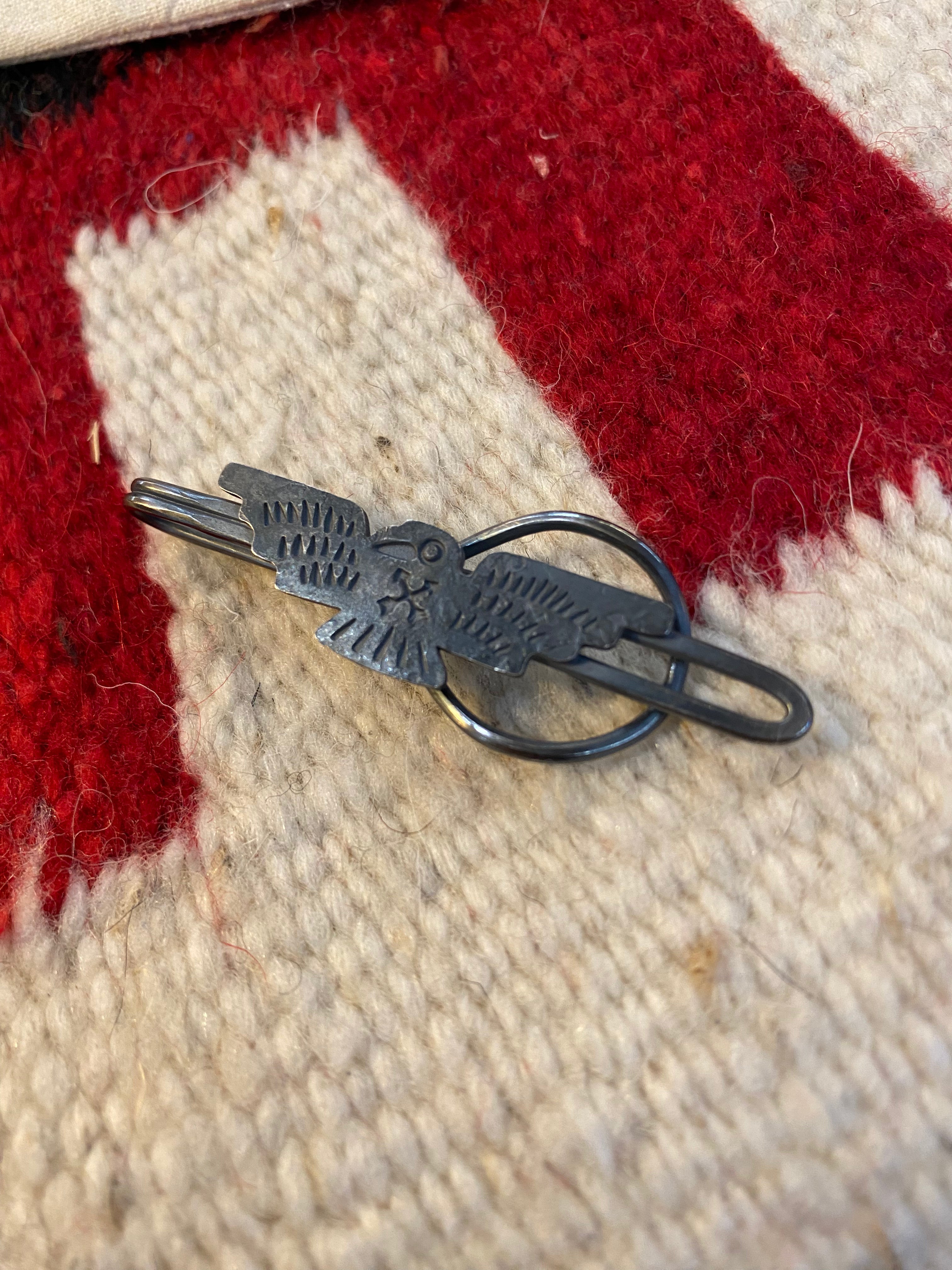 RRL Sterling Silver Thunderbird Tie Clip