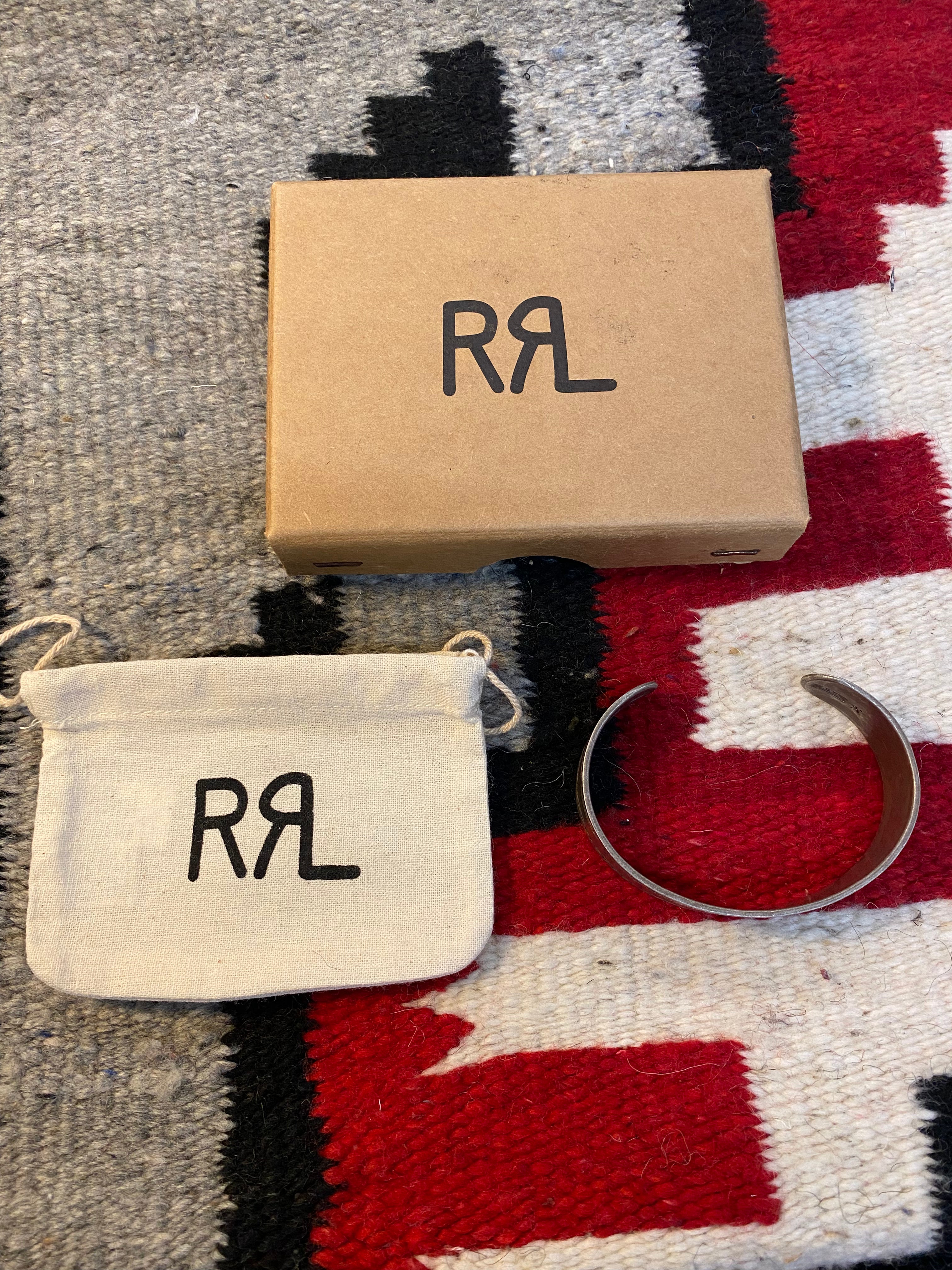 RRL Sterling Silver Indigenous Cuff