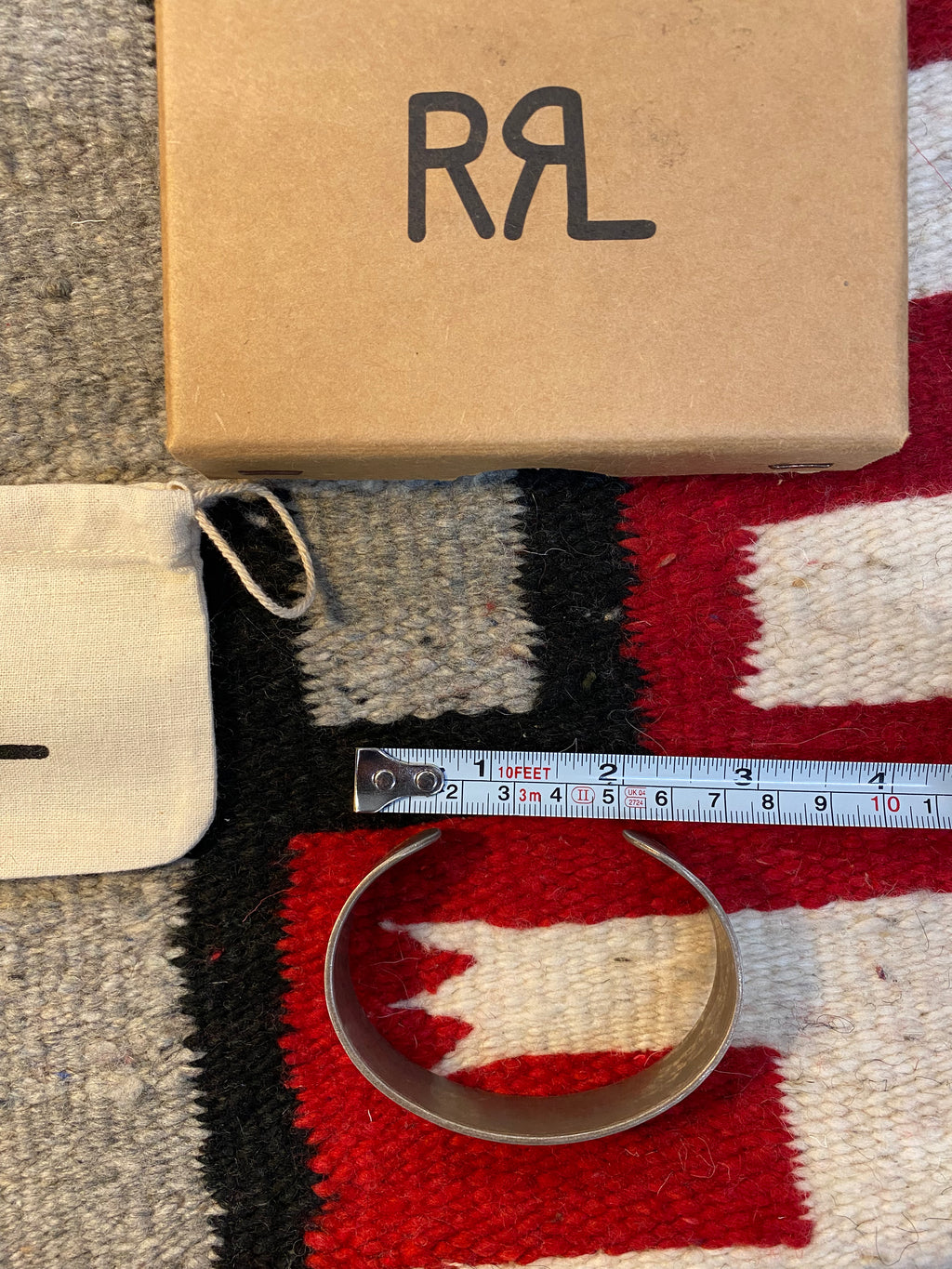 RRL Sterling Silver Indigenous Cuff