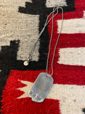RRL Sterling Silver Dog-Tag Necklace