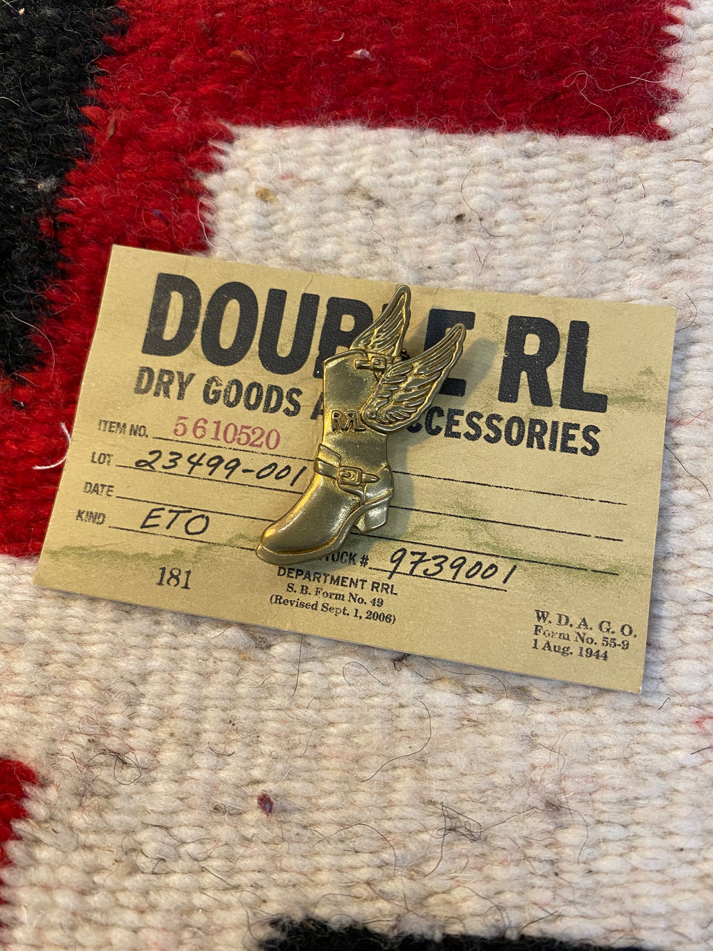 RRL Flying Western Boot Pin