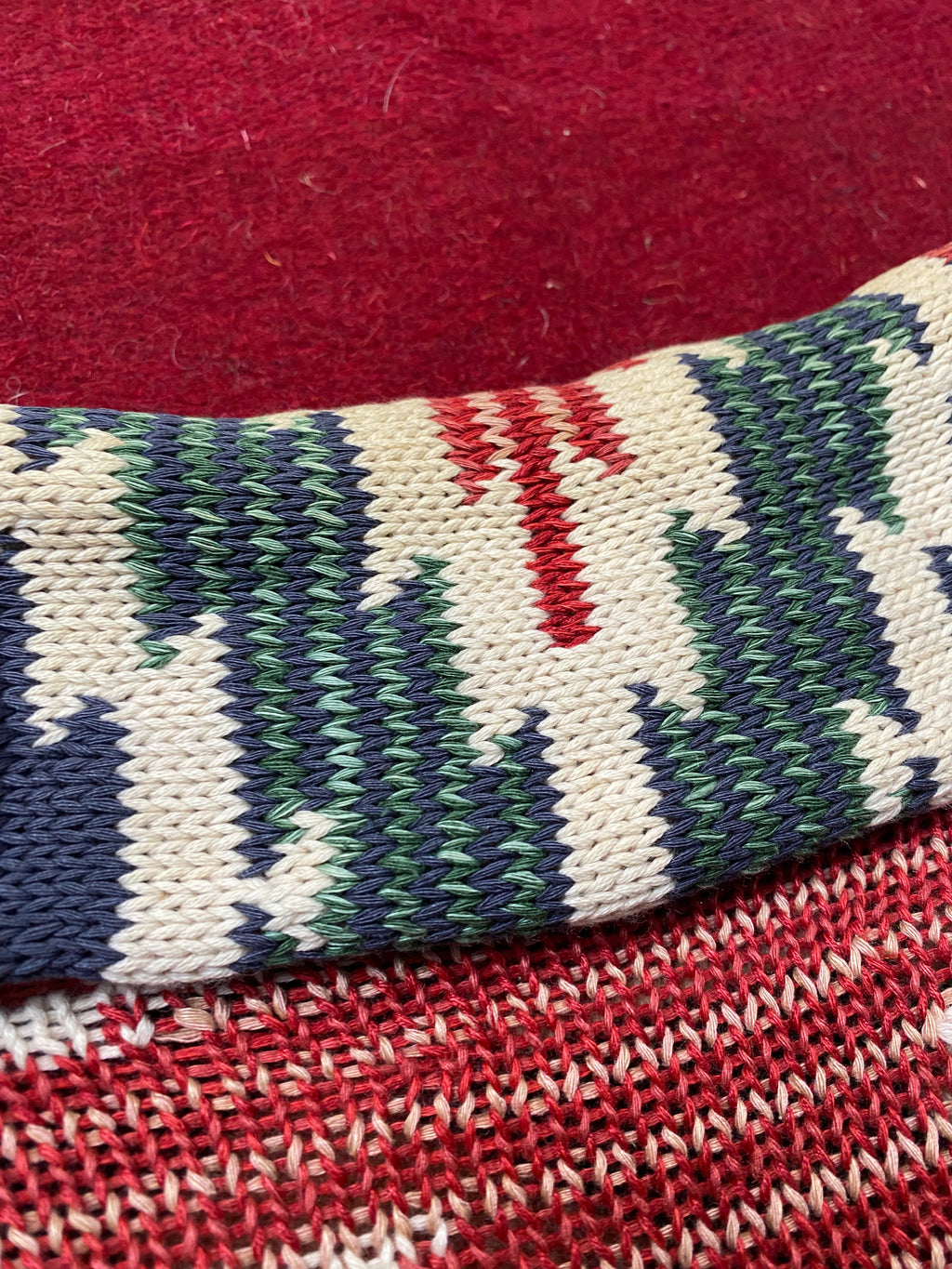 RRL Southwestern Serape Beacon Cardigan With Repairs