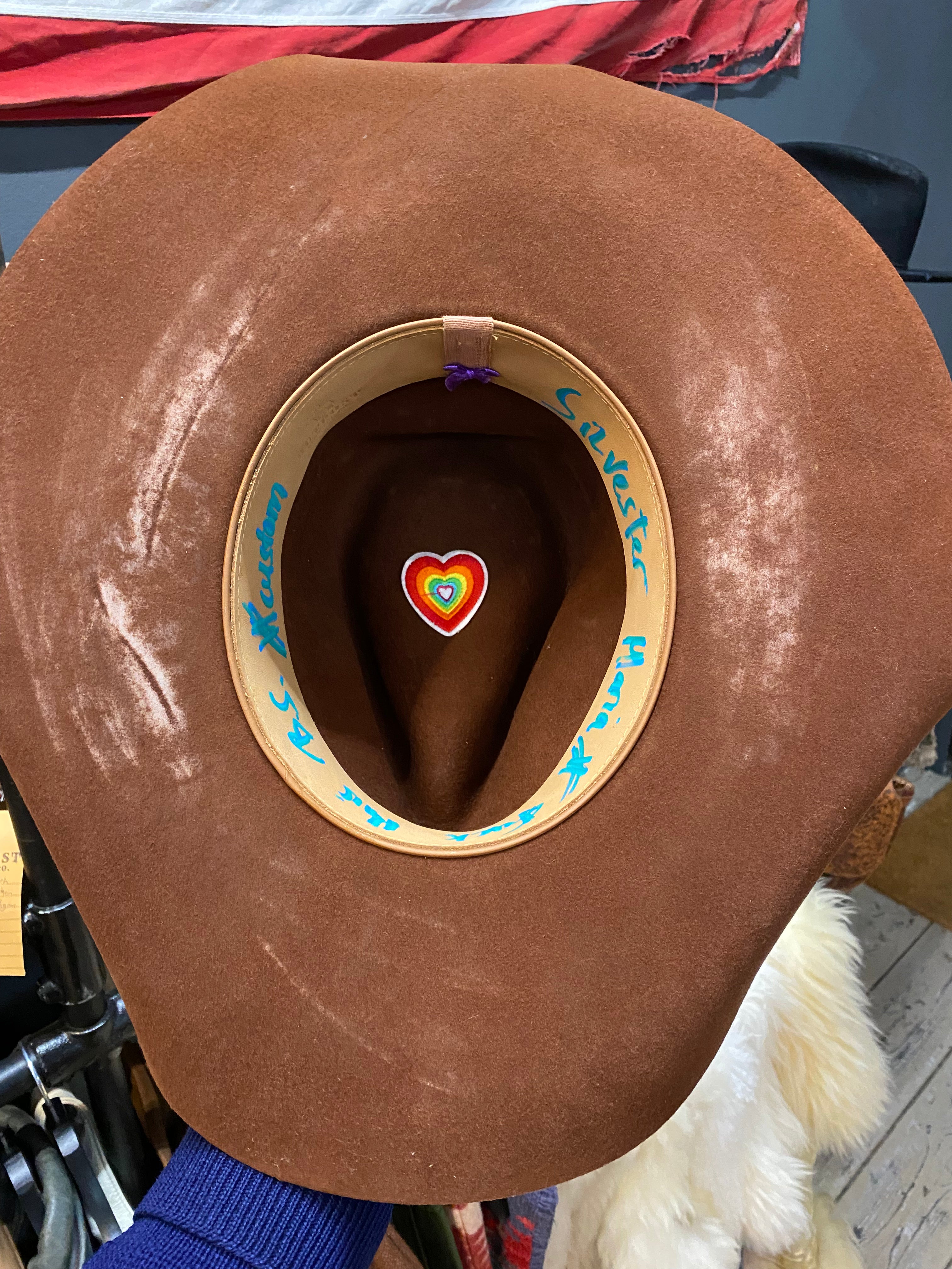 Outpost x Silvester Maria Wide Brim Western Hat (Brown)