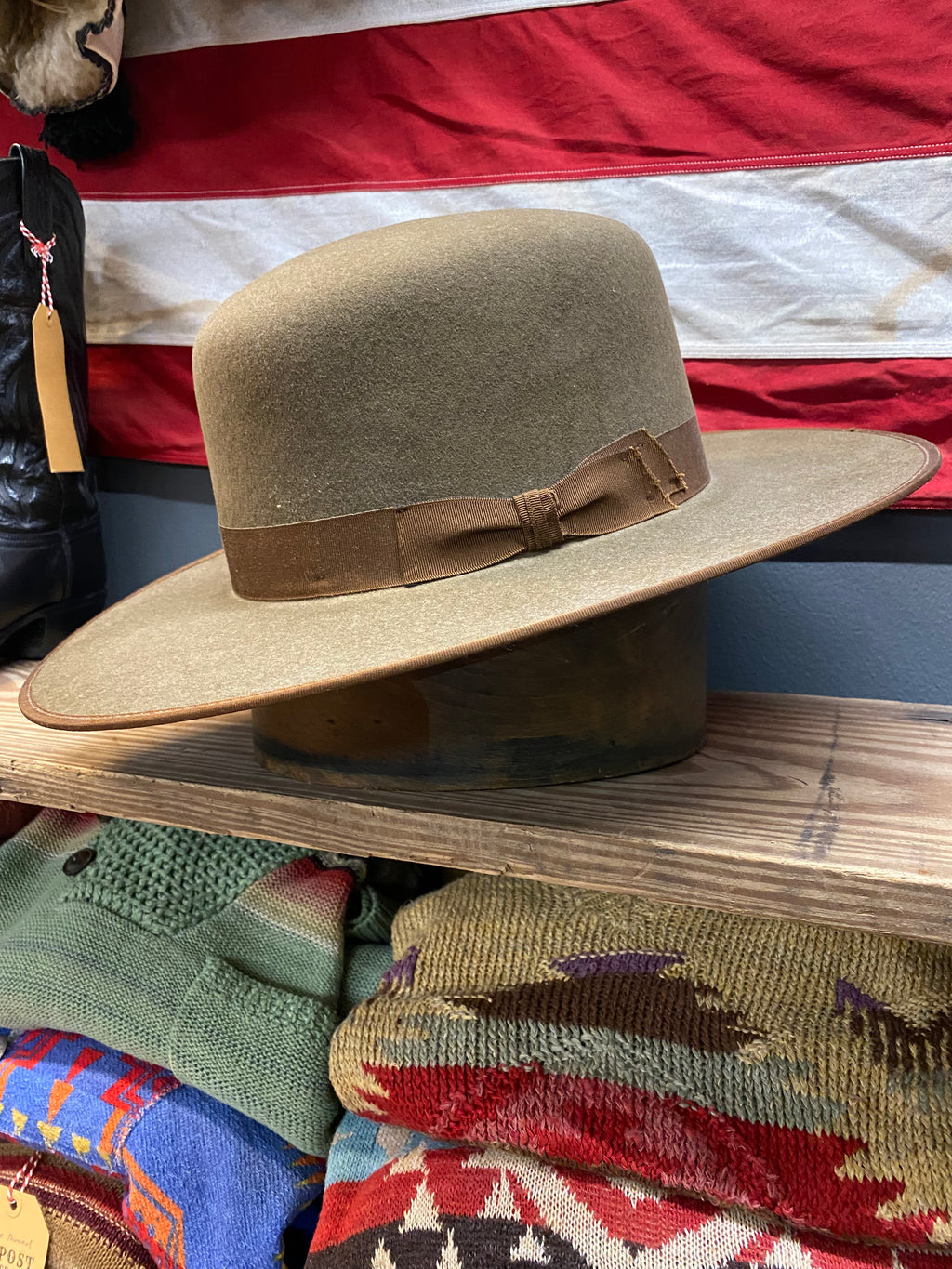 Stetson American Buffalo Collection XXXX Bison Felt Western Hat