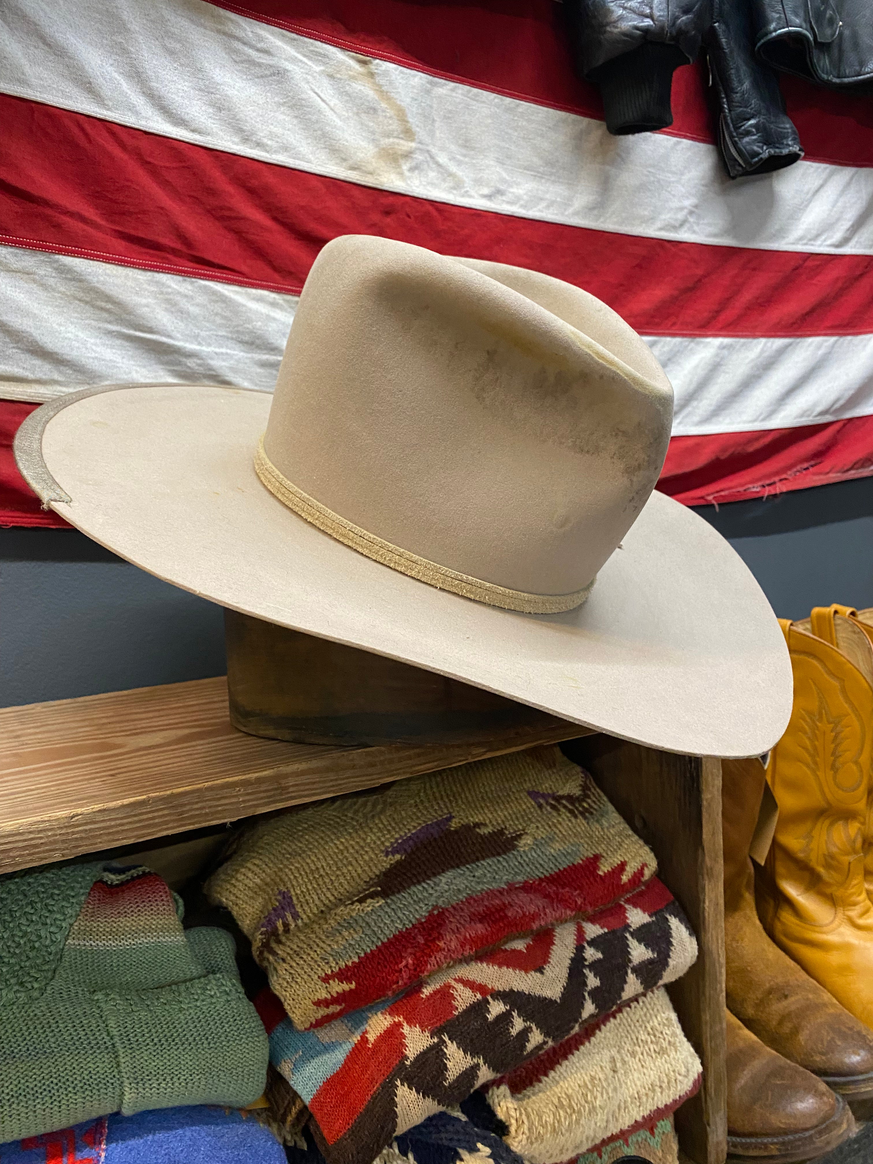 Outpost x Silvester Maria Silverbelly Wide Brim Western Hat
