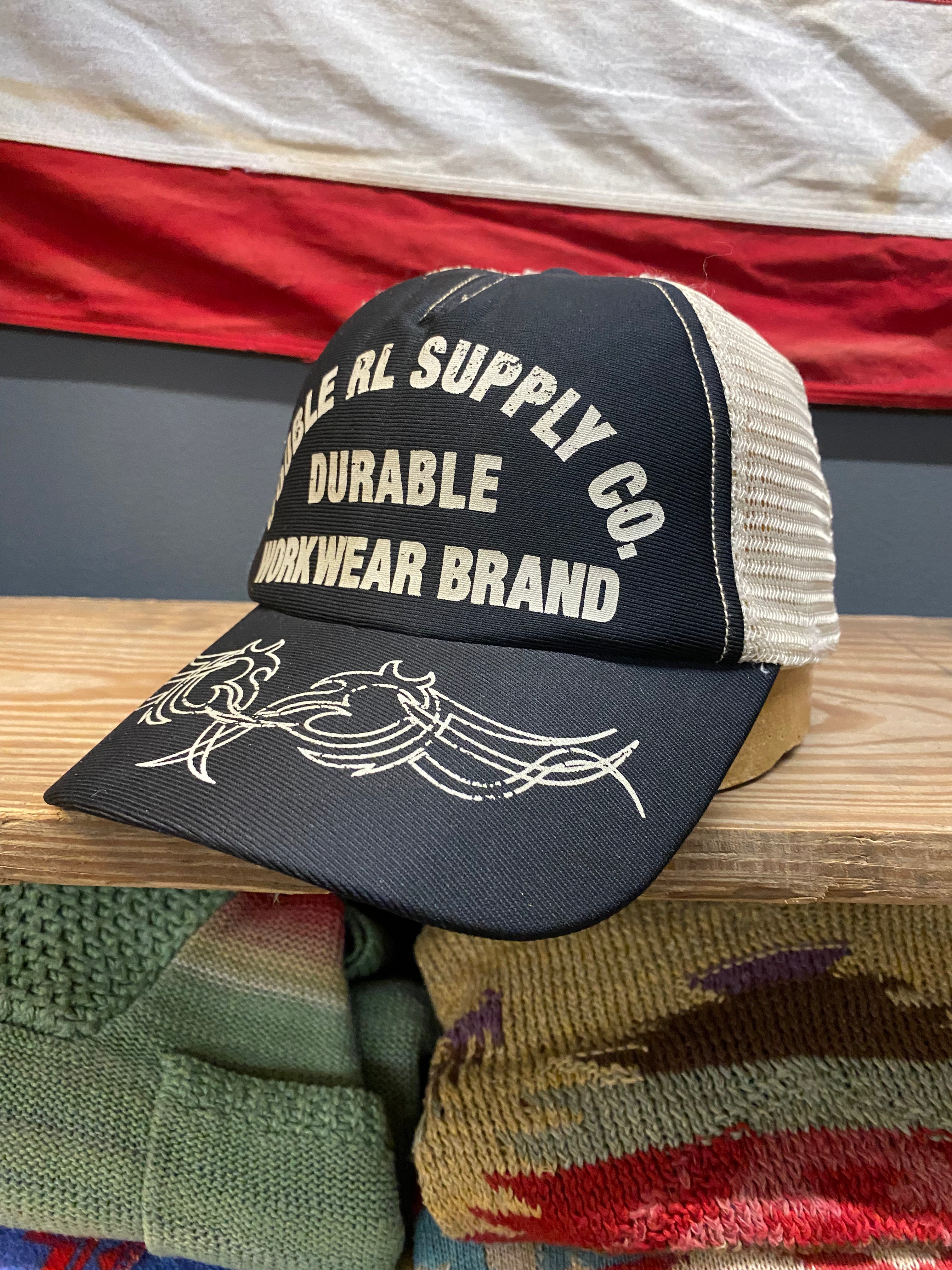 RRL Durable Workwear Tribal Trucker Cap