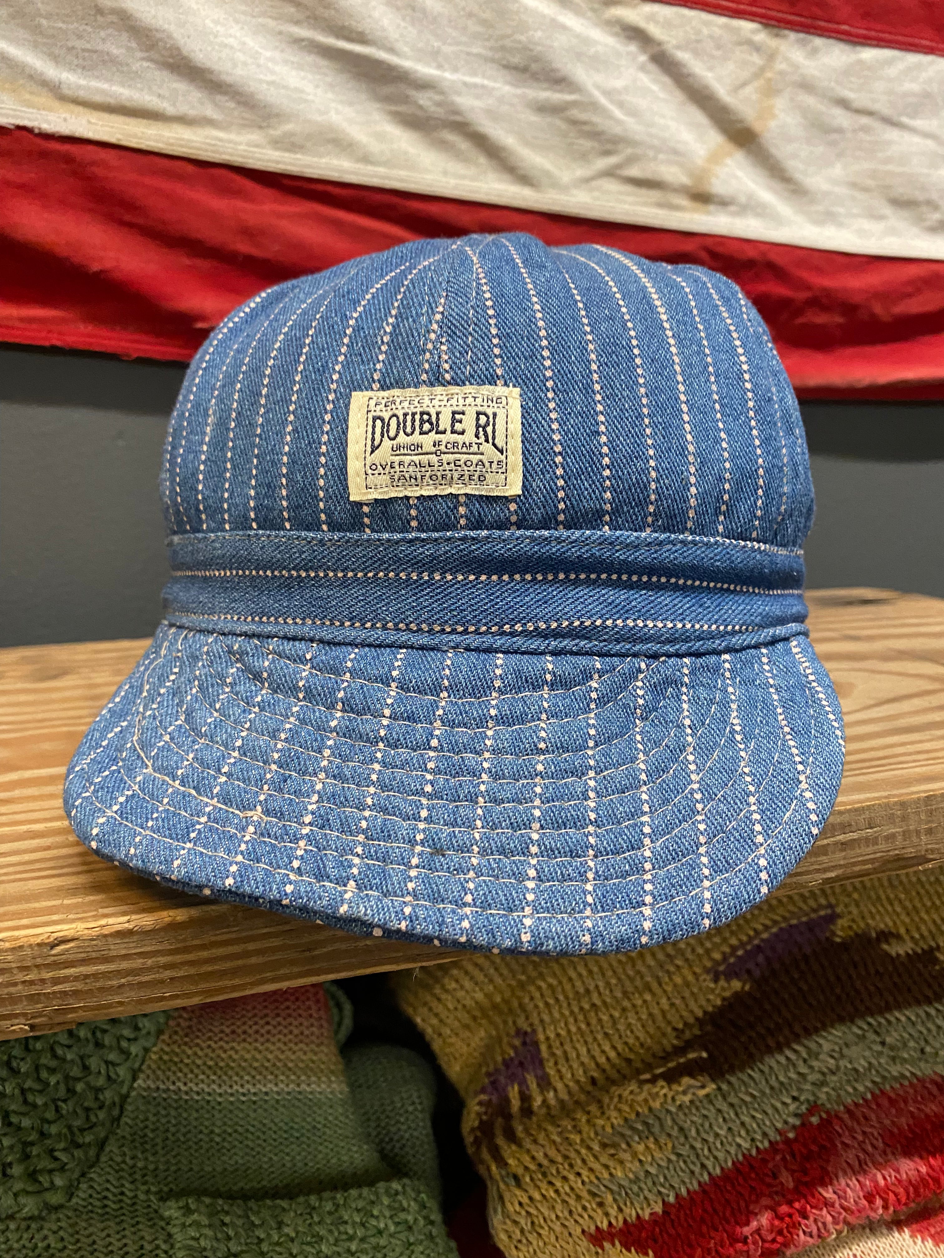 RRL Hickory Stripe Worker Cap