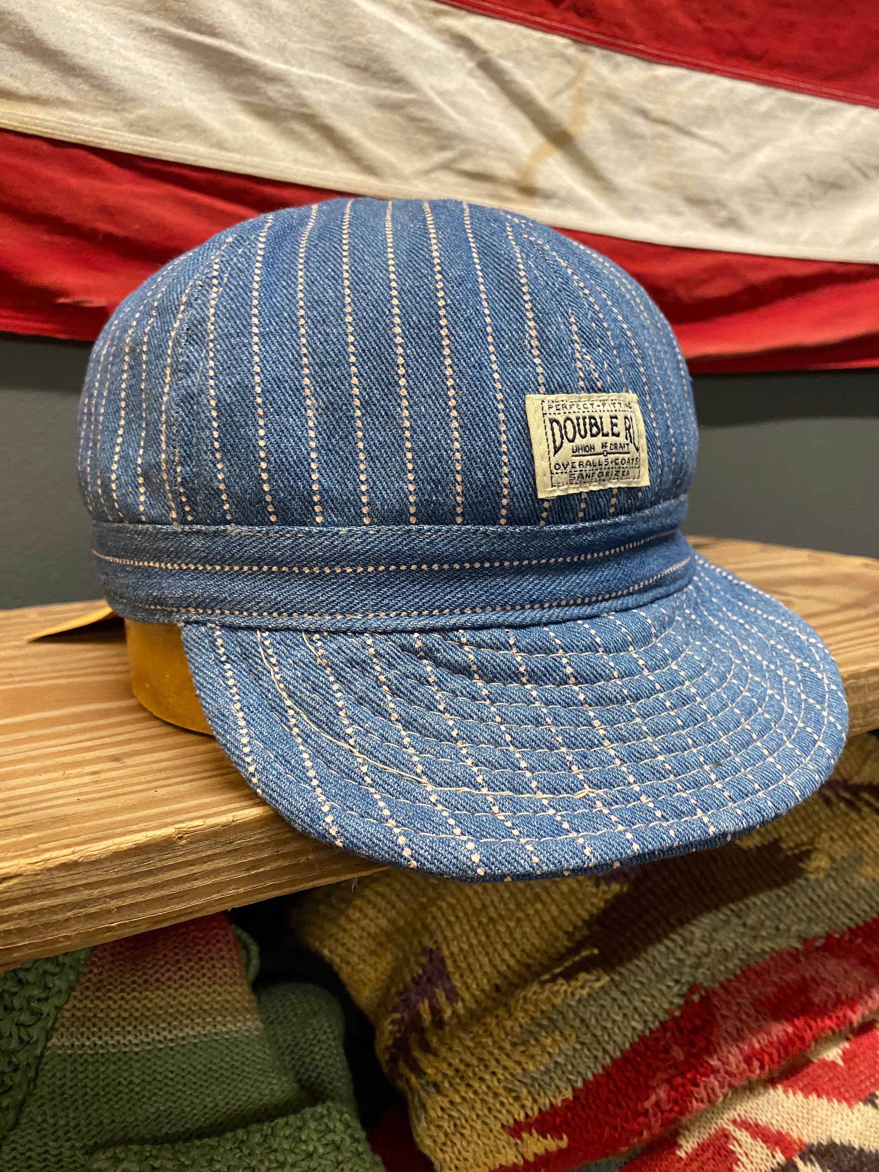 RRL Hickory Stripe Worker Cap