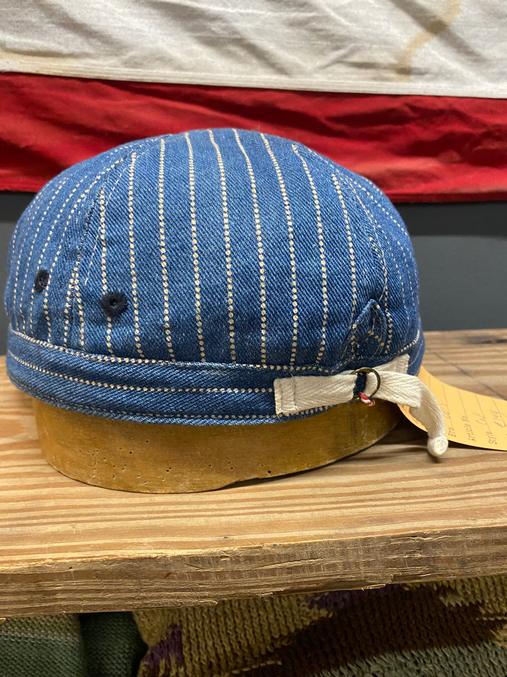 RRL Hickory Stripe Worker Cap