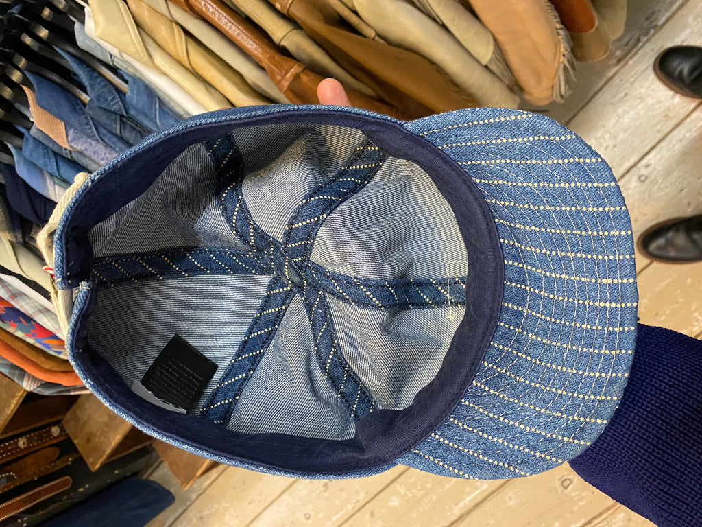 RRL Hickory Stripe Worker Cap