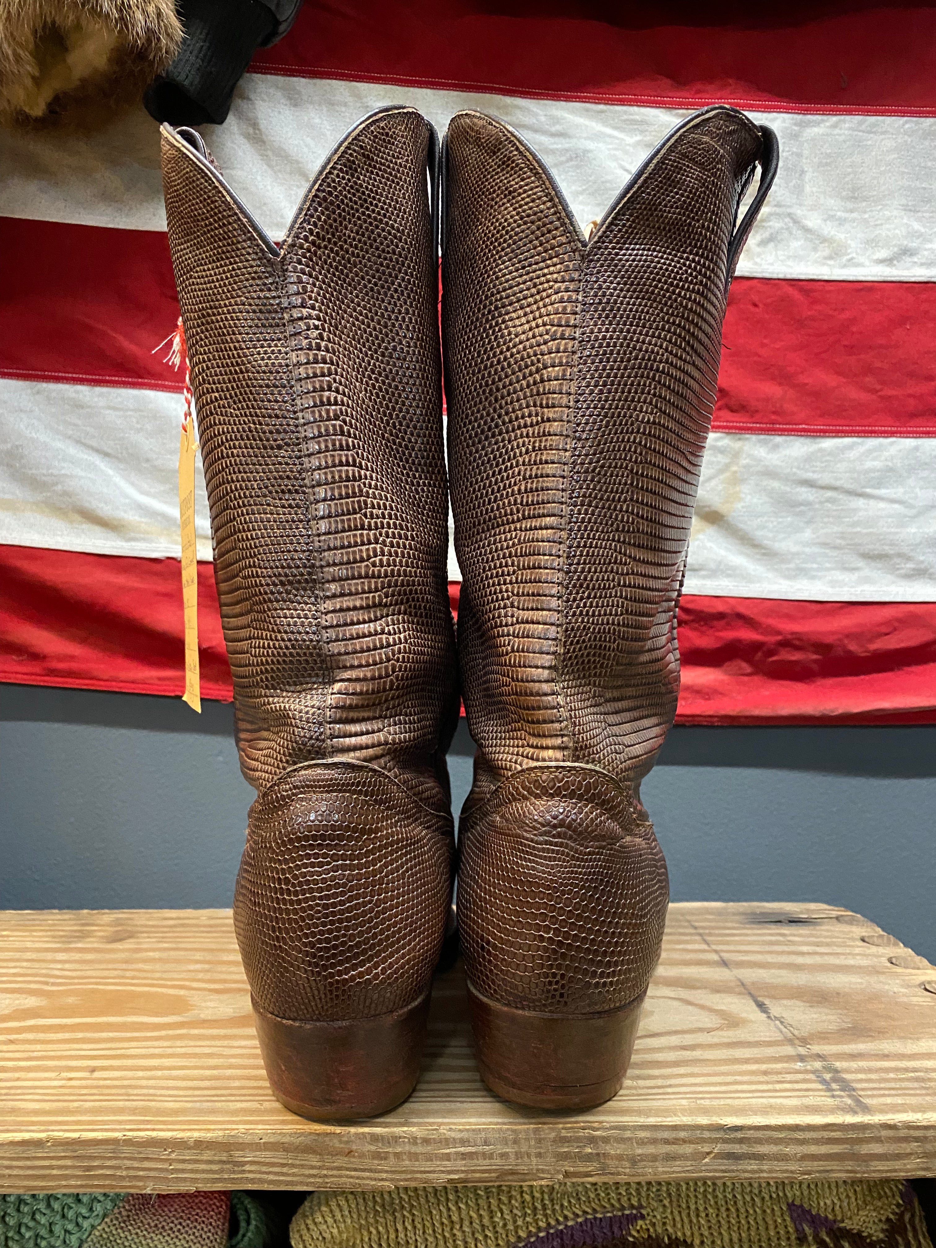 Paul Bond Full Lizard Western Boots