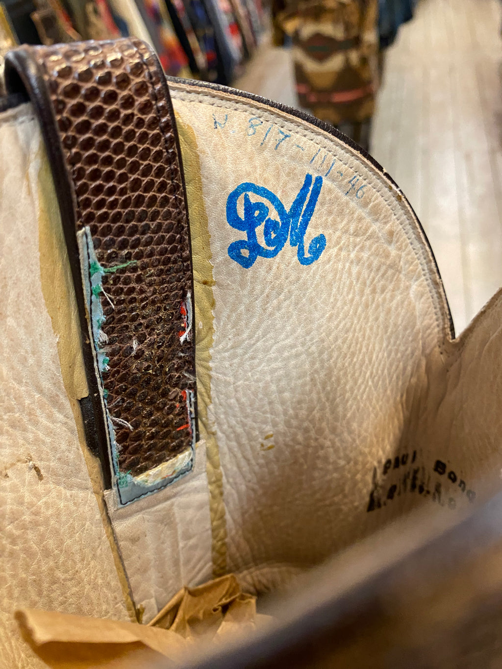Paul Bond Full Lizard Western Boots
