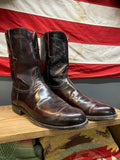 Lucchese Classics Handmade Bordeaux Round Toe Boots With Bootsocks