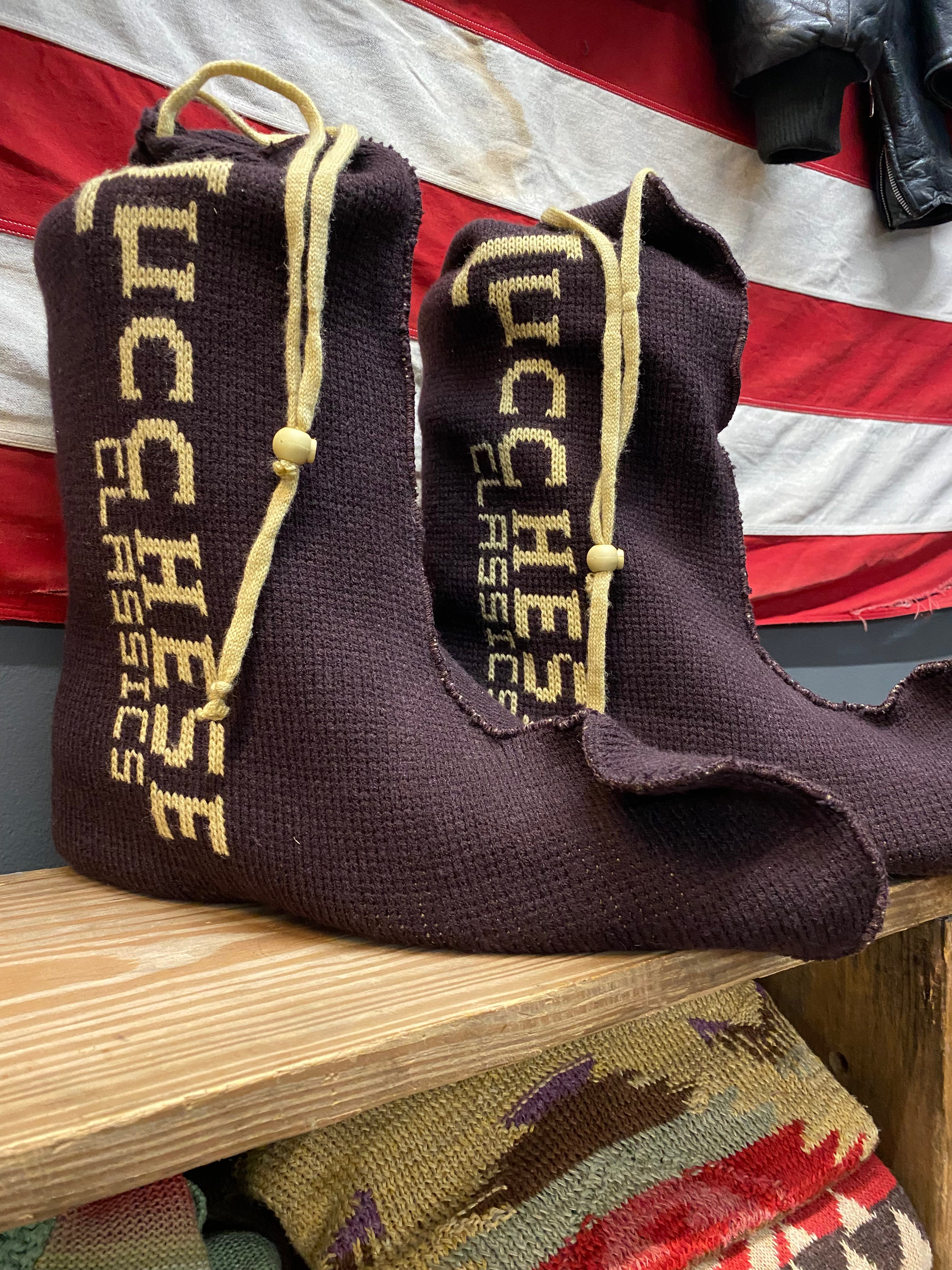Lucchese Classics Handmade Bordeaux Round Toe Boots With Bootsocks