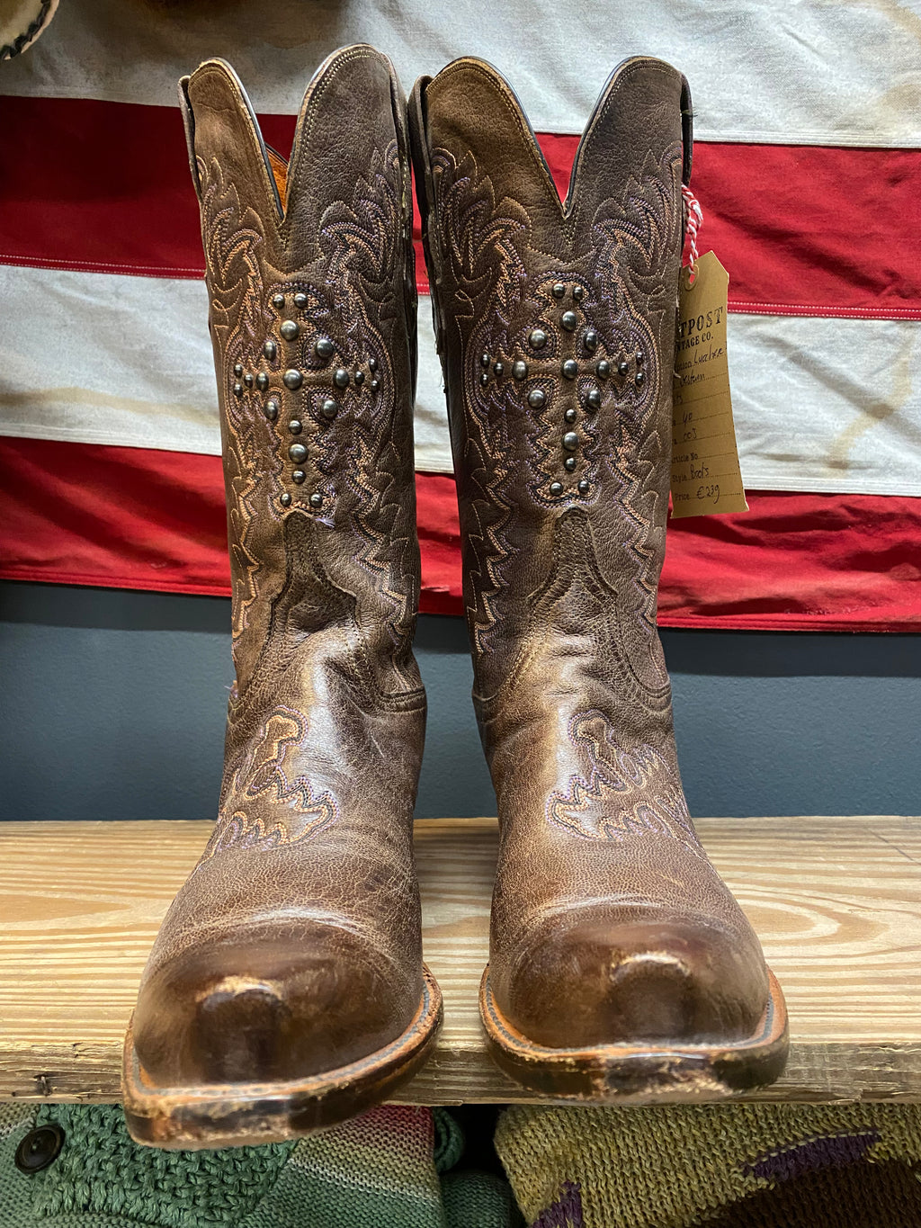 Lucchese 1883 Studded Western Boots
