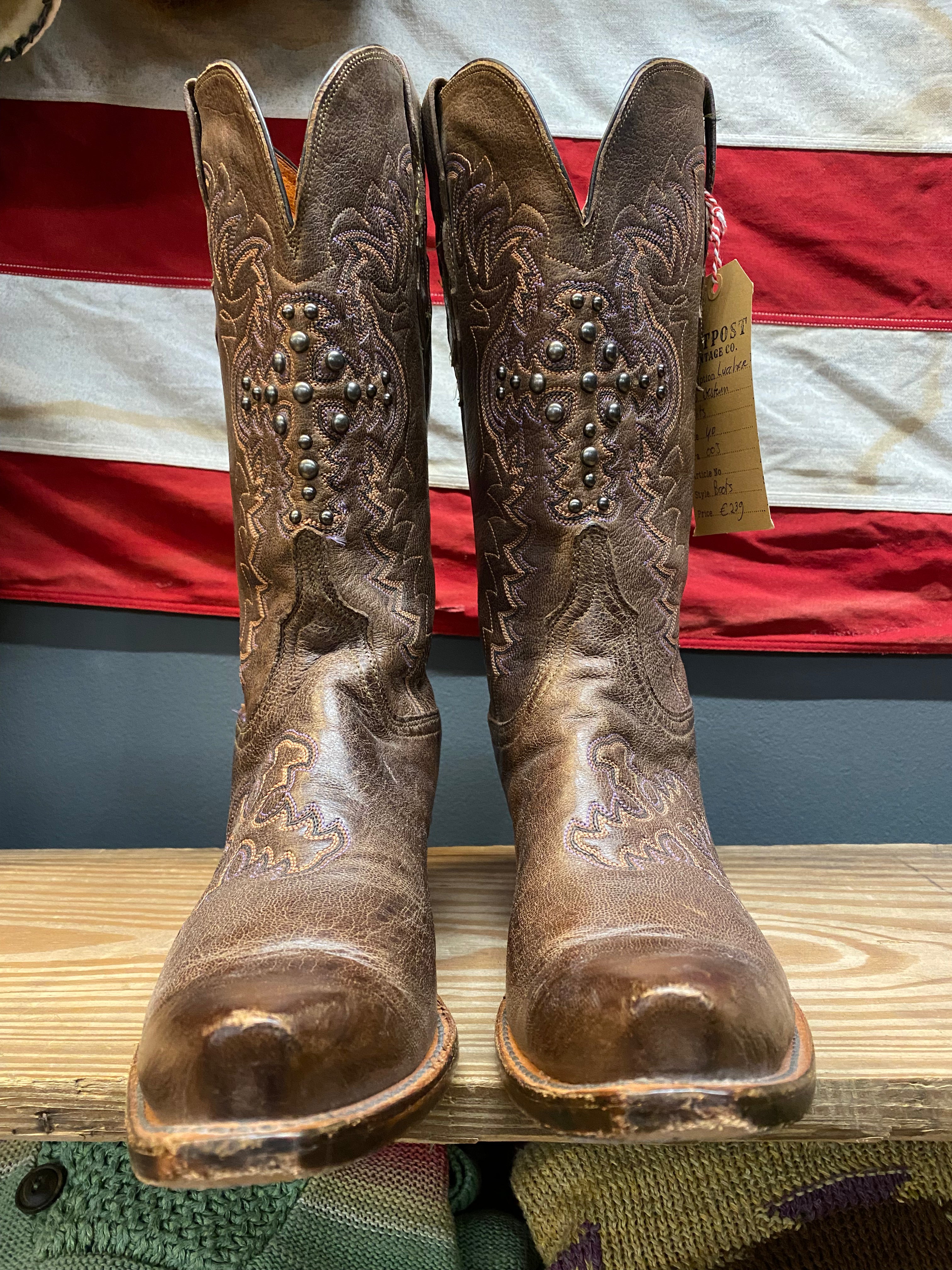 Lucchese 1883 Studded Western Boots
