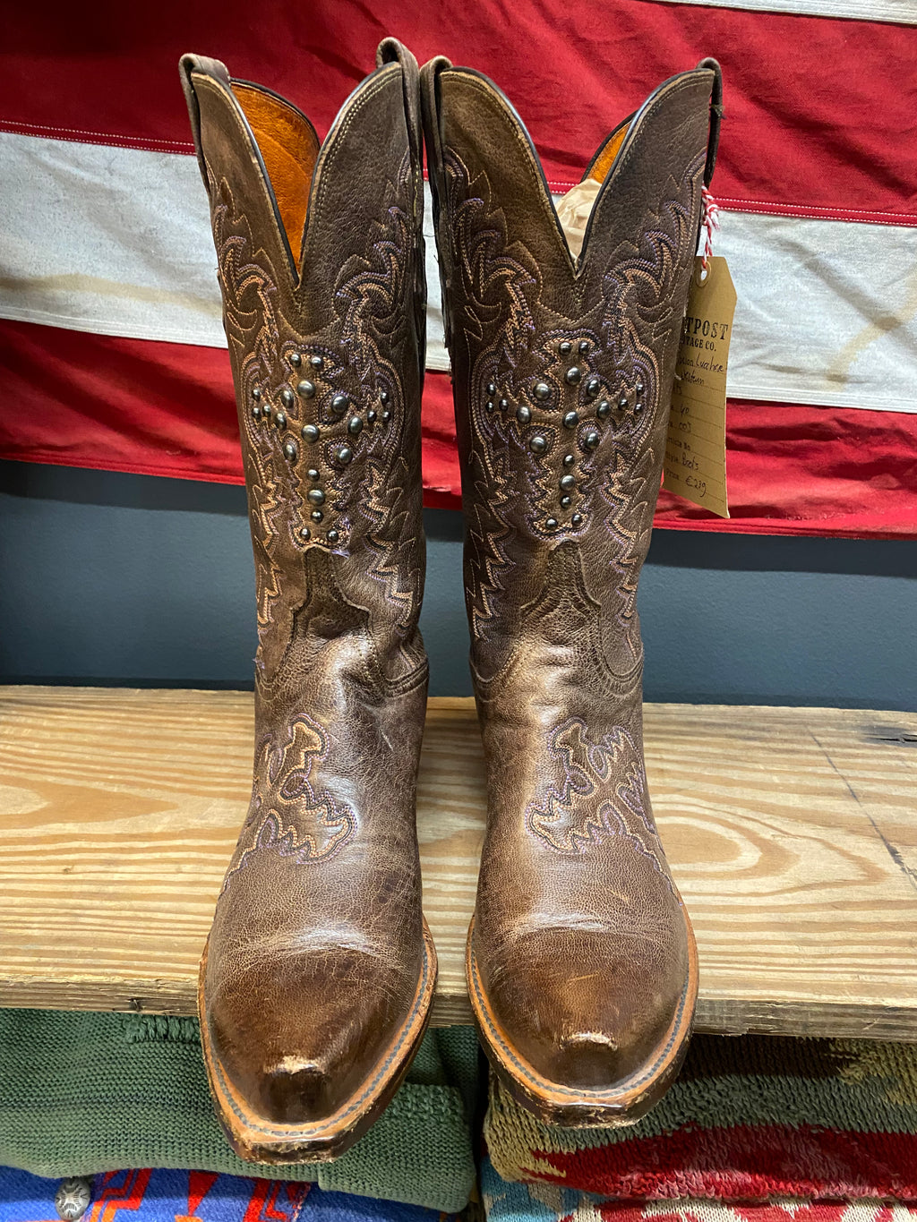 Lucchese 1883 Studded Western Boots