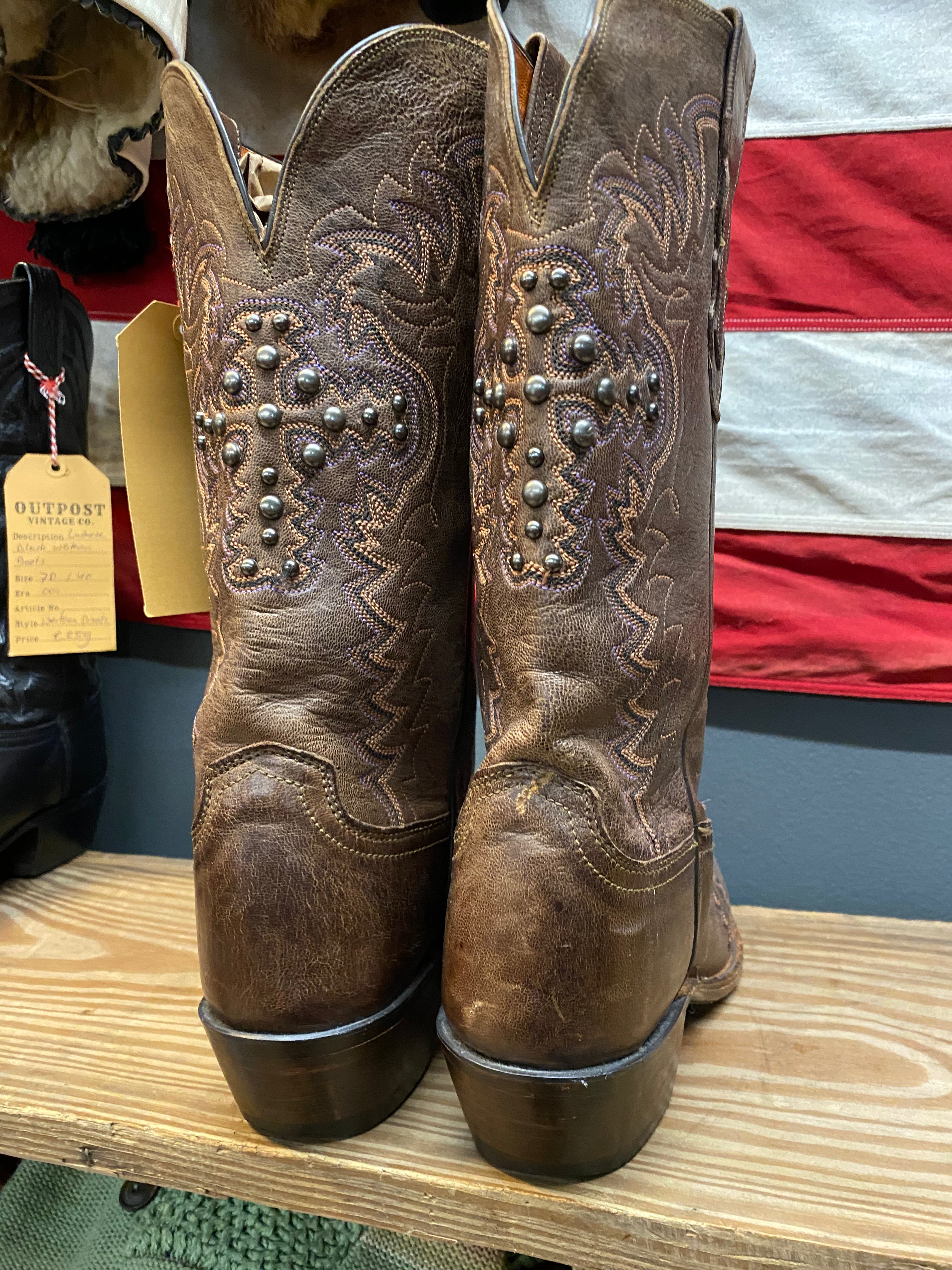 Lucchese 1883 Studded Western Boots
