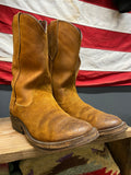 RRL Suede Leather Round Toe Western Worker Boots