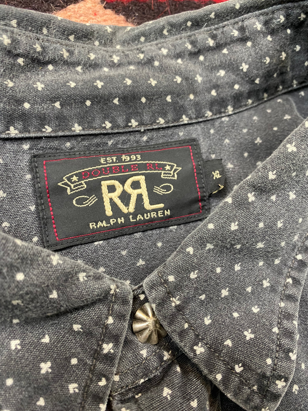 RRL Poker Pearl Snap Western Shirt