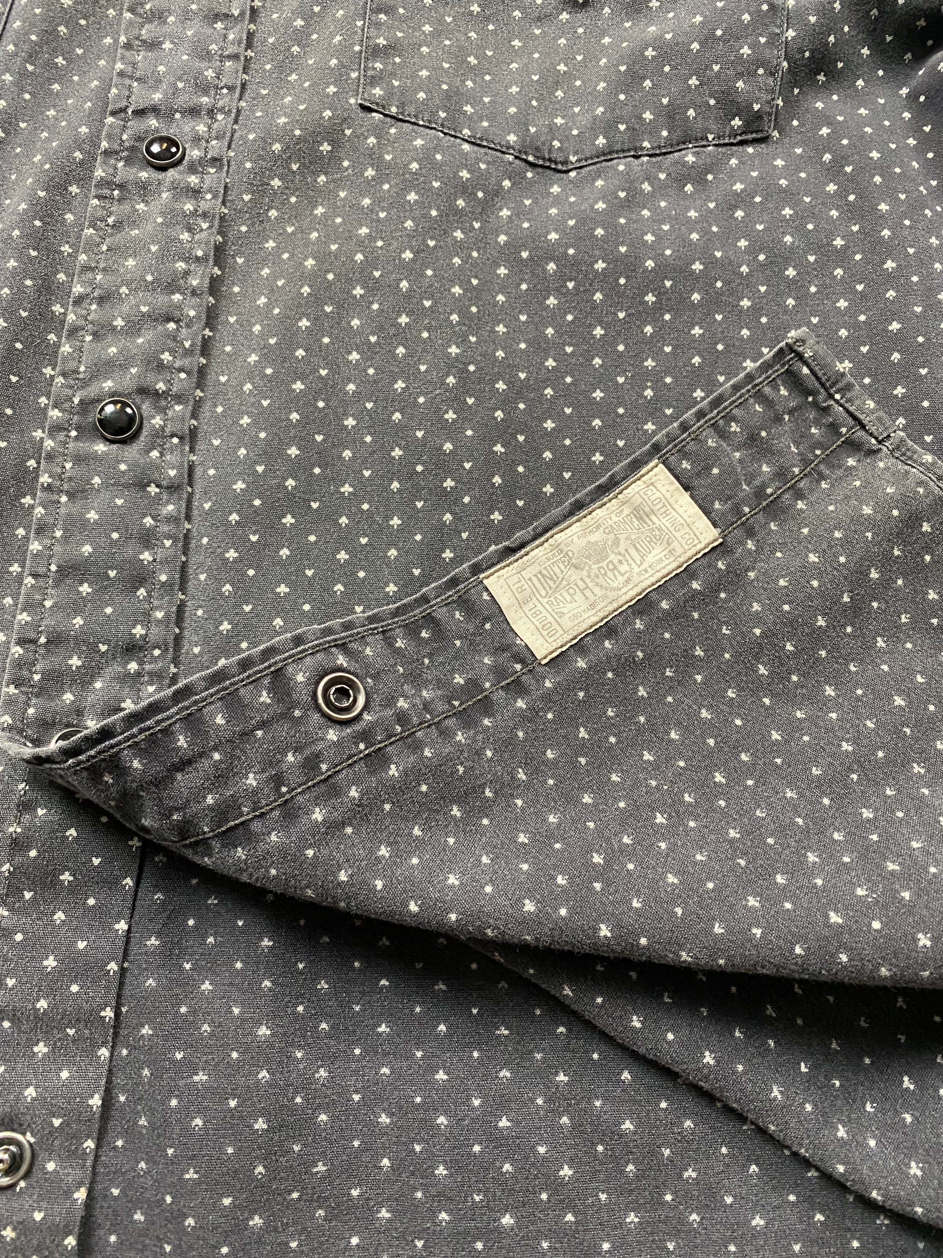 RRL Poker Pearl Snap Western Shirt