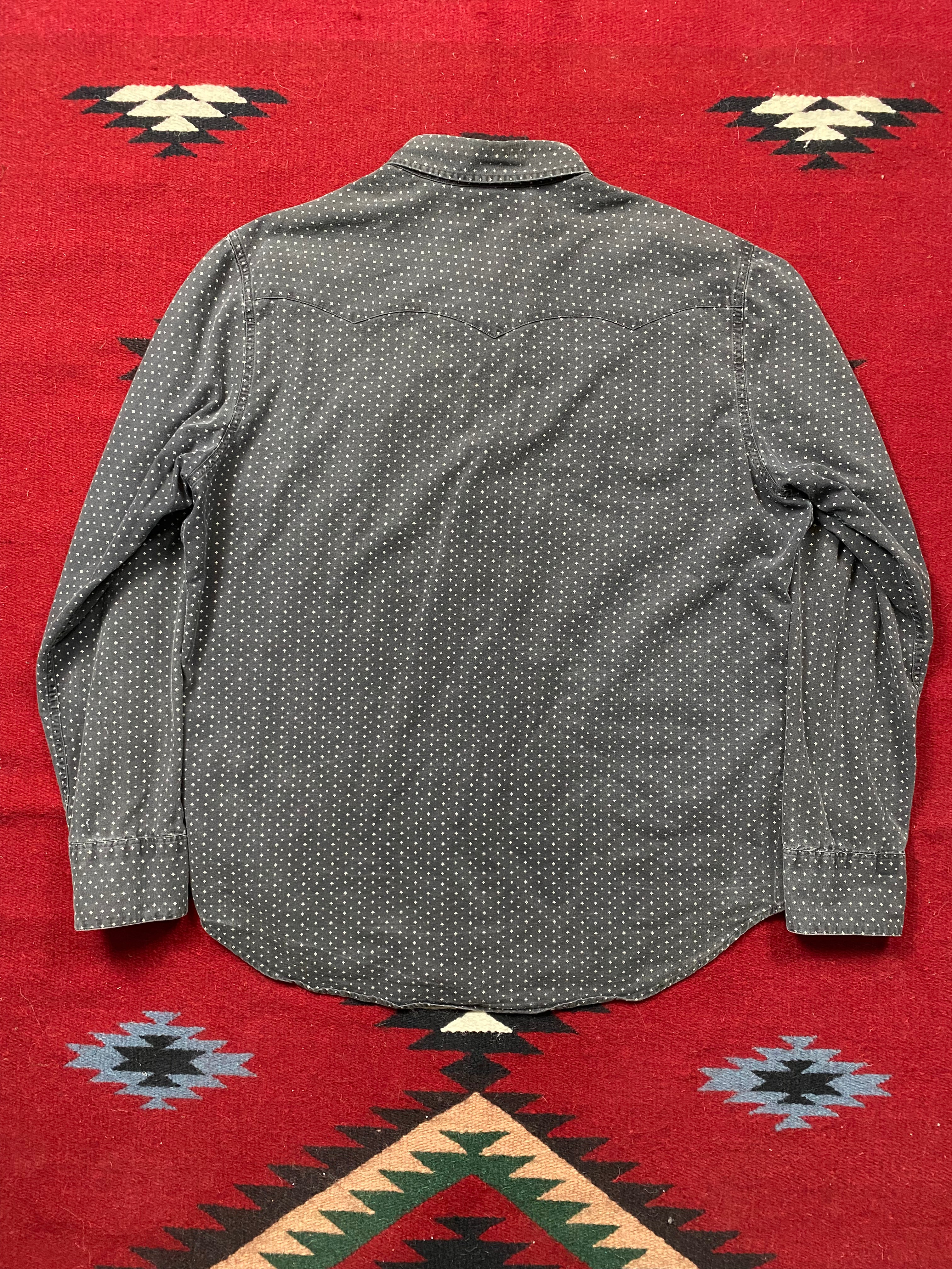 RRL Poker Pearl Snap Western Shirt