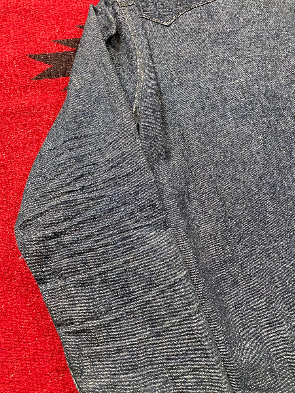 Stevenson Raw Denim Pearl Snap Western Shirt