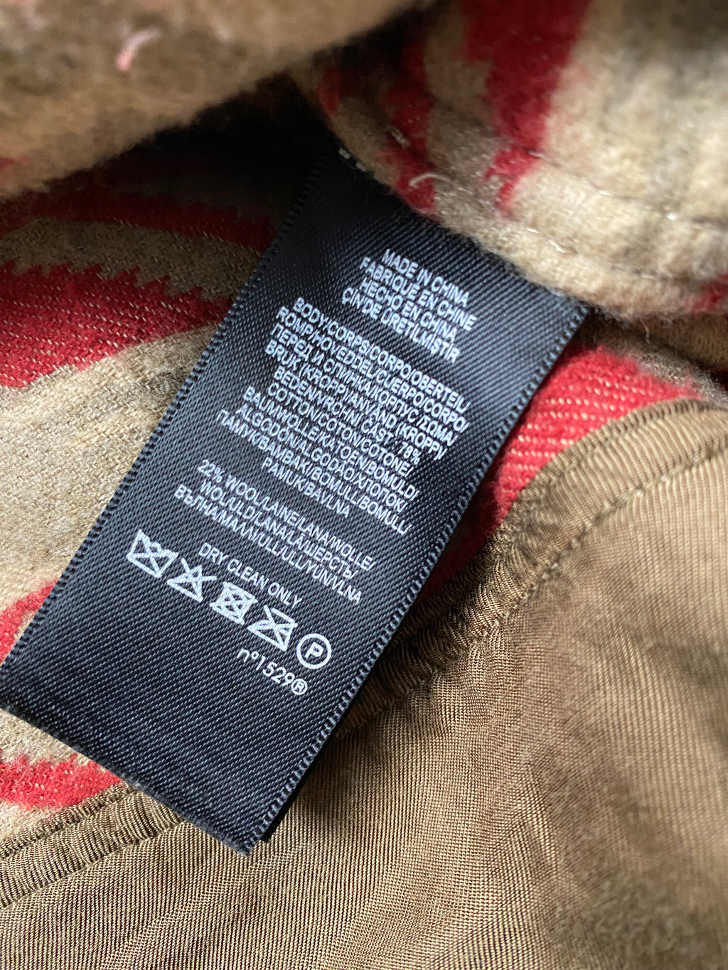 RRL Southwestern Jacquard Cotton/Wool Overshirt