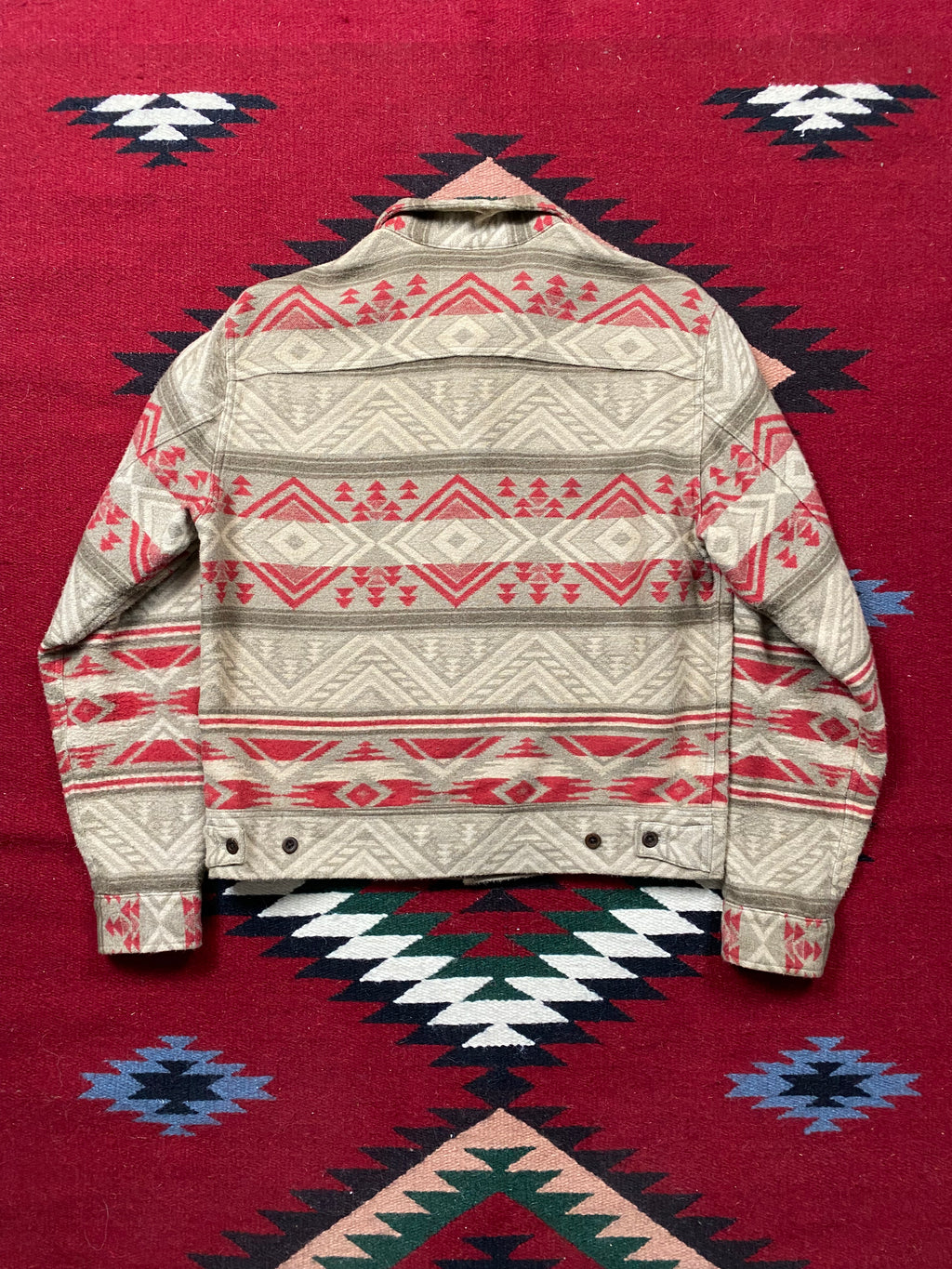 RRL Southwestern Jacquard Cotton/Wool Overshirt
