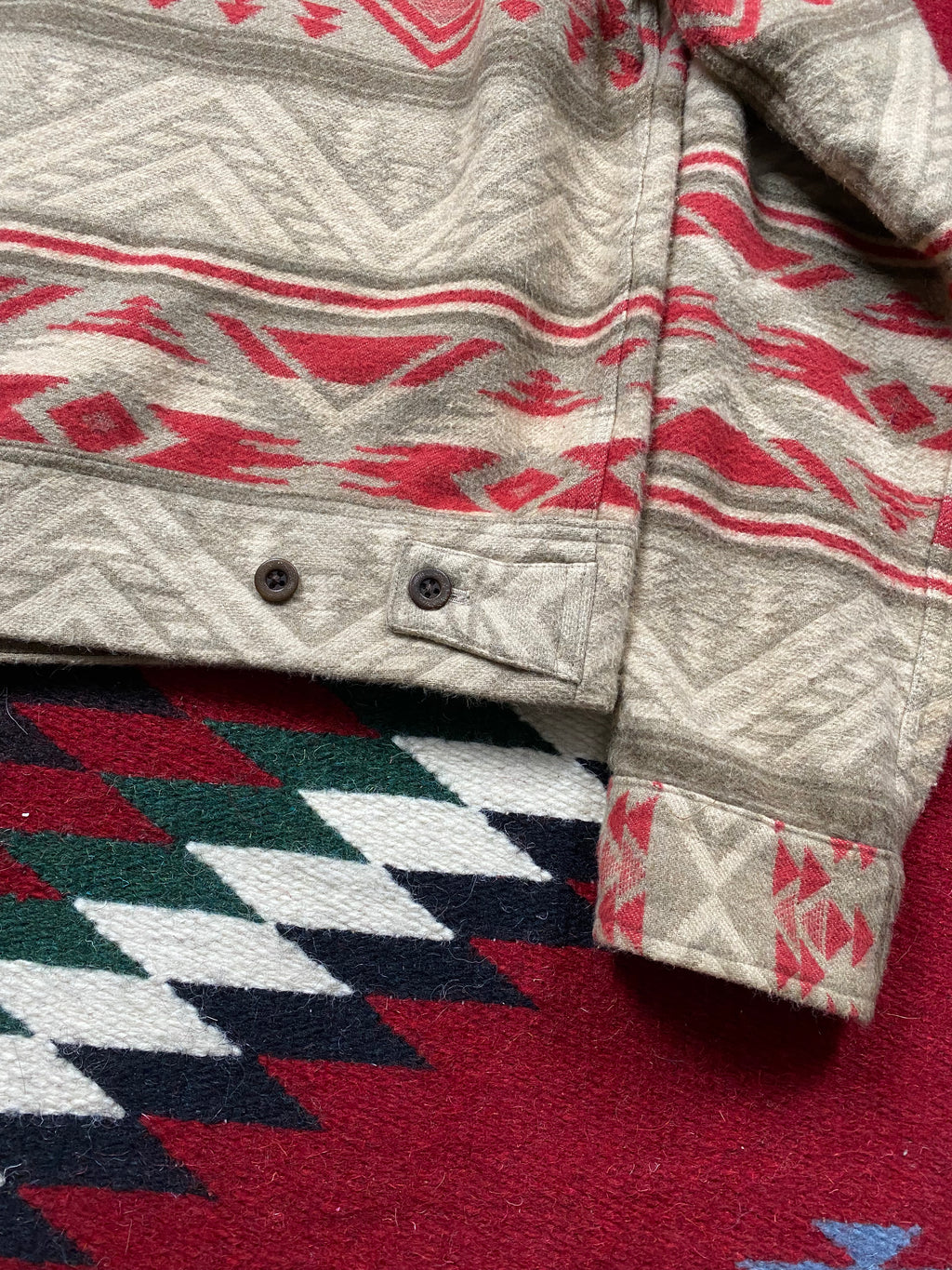 RRL Southwestern Jacquard Cotton/Wool Overshirt
