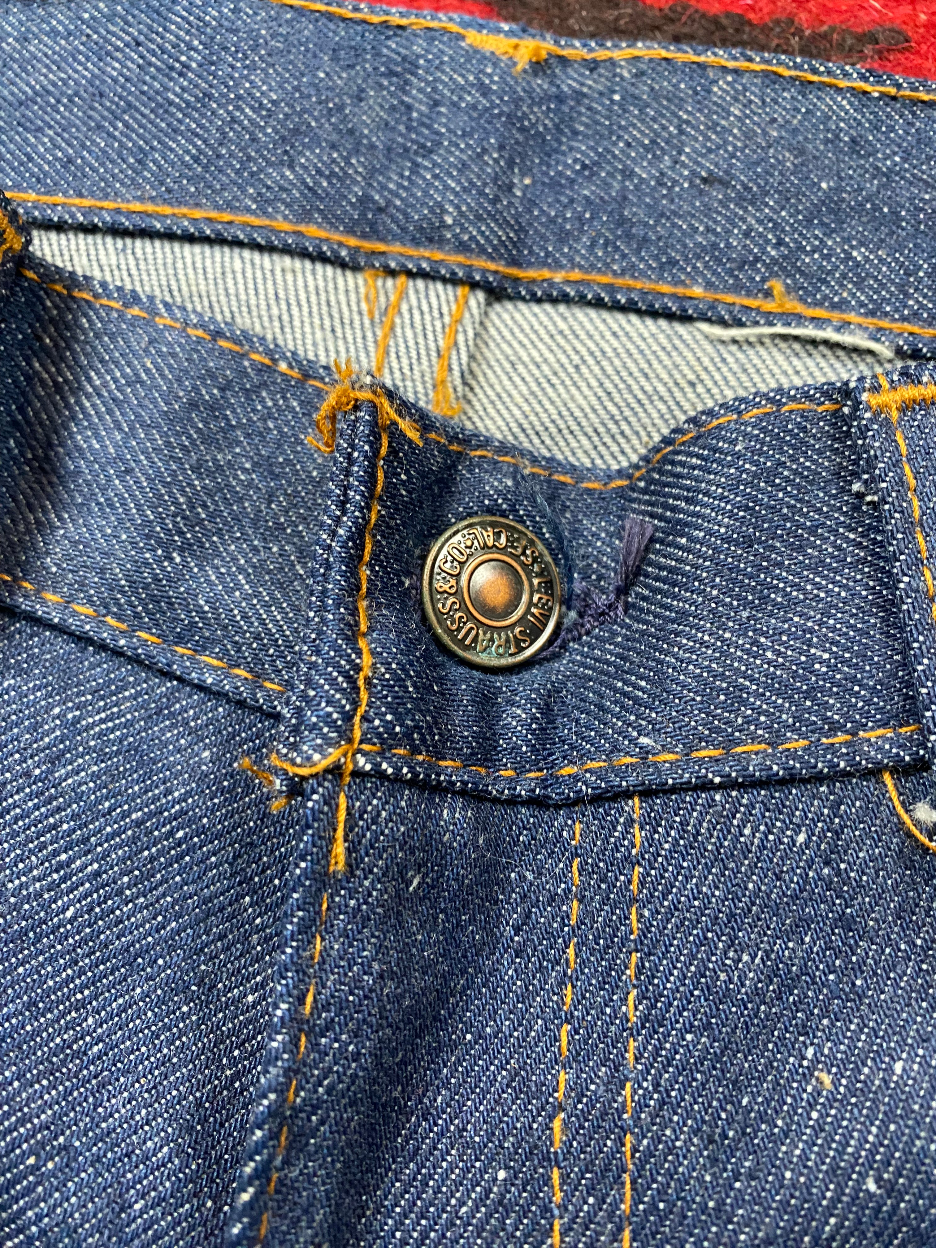 Levi's 603 1970's Deadstock Raw Denim Jeans