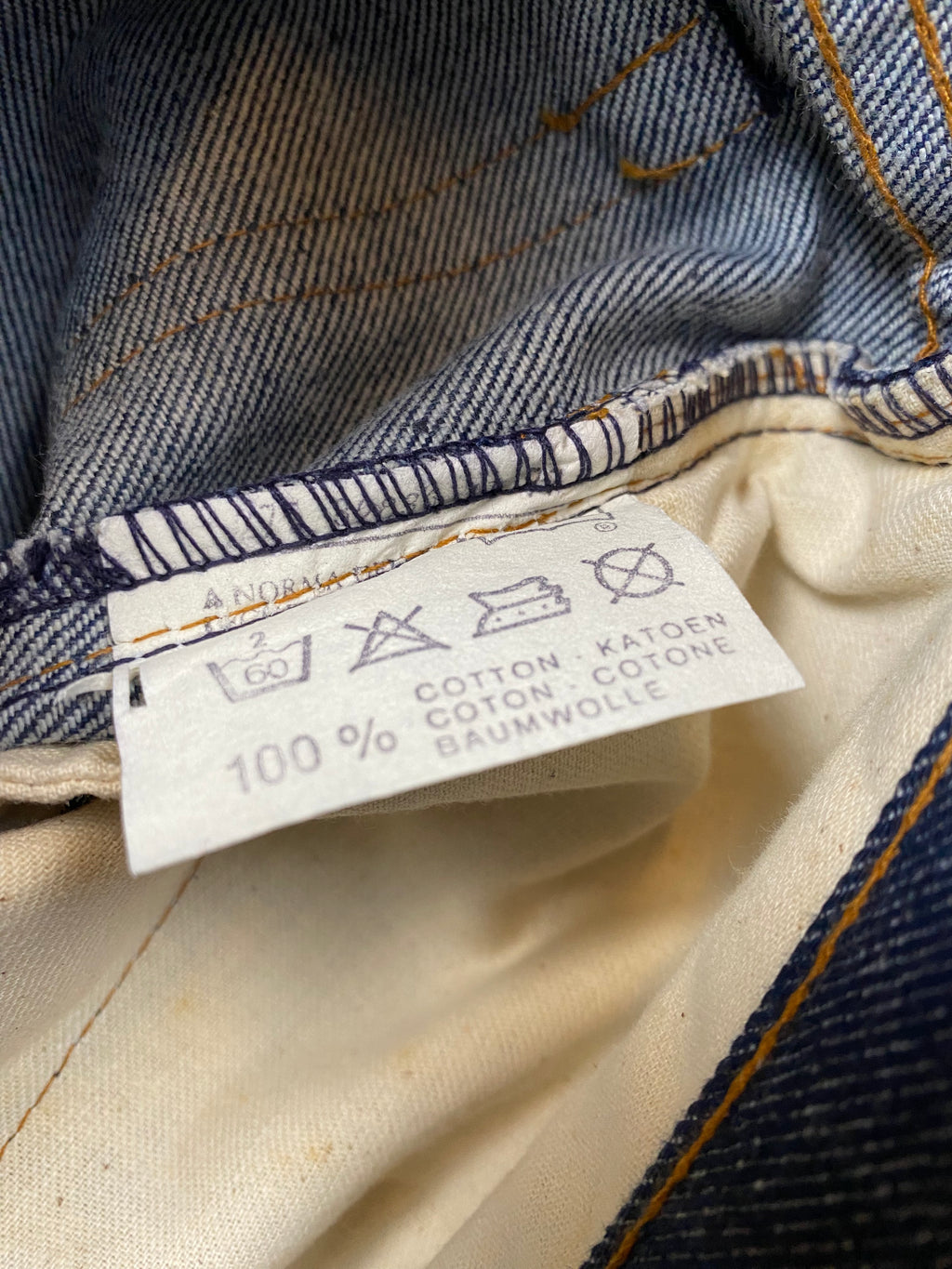 Levi's 603 1970's Deadstock Raw Denim Jeans