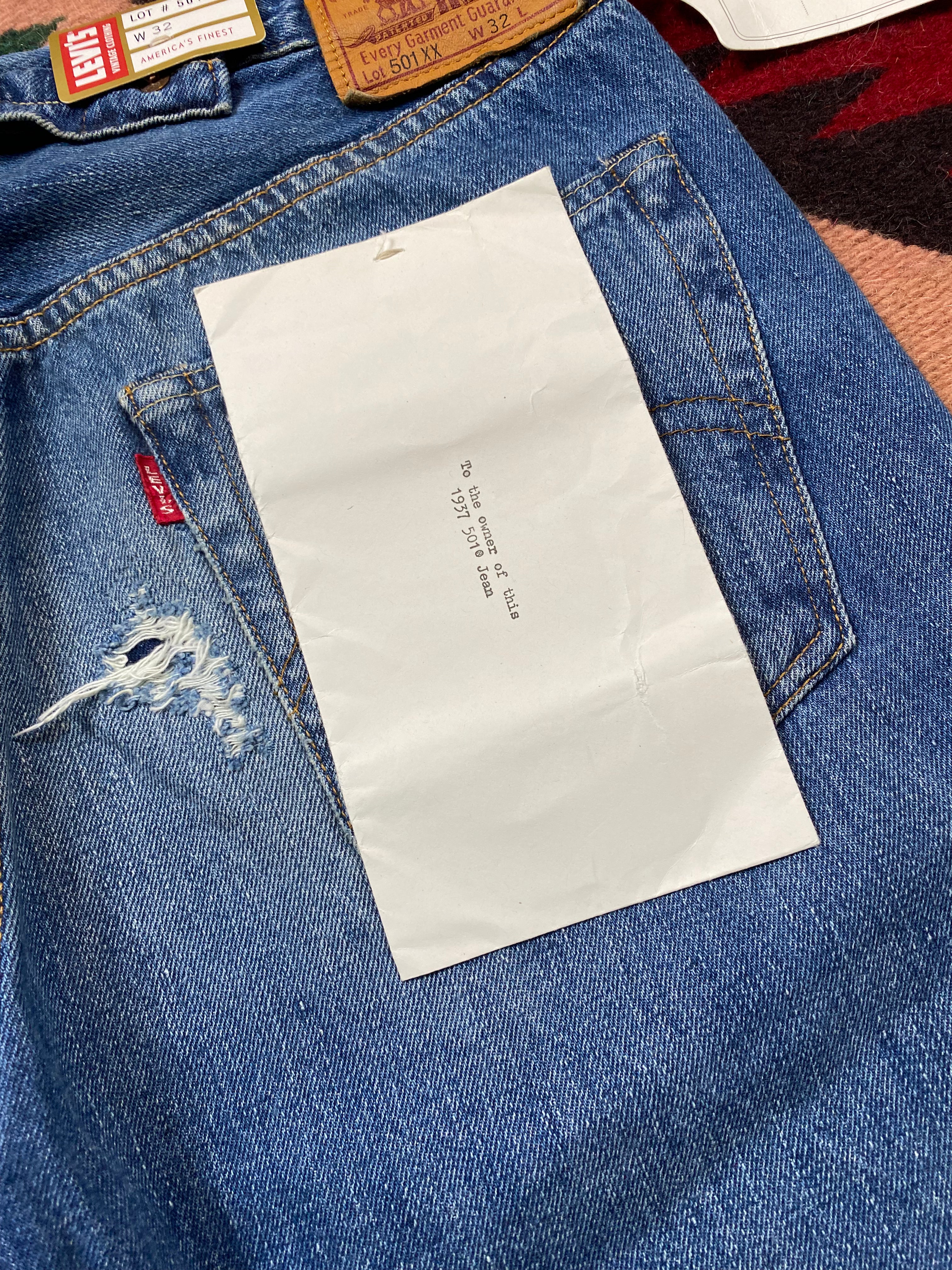 Levi's Vintage Clothing 1937 Deadstock 1937 501XX Jeans