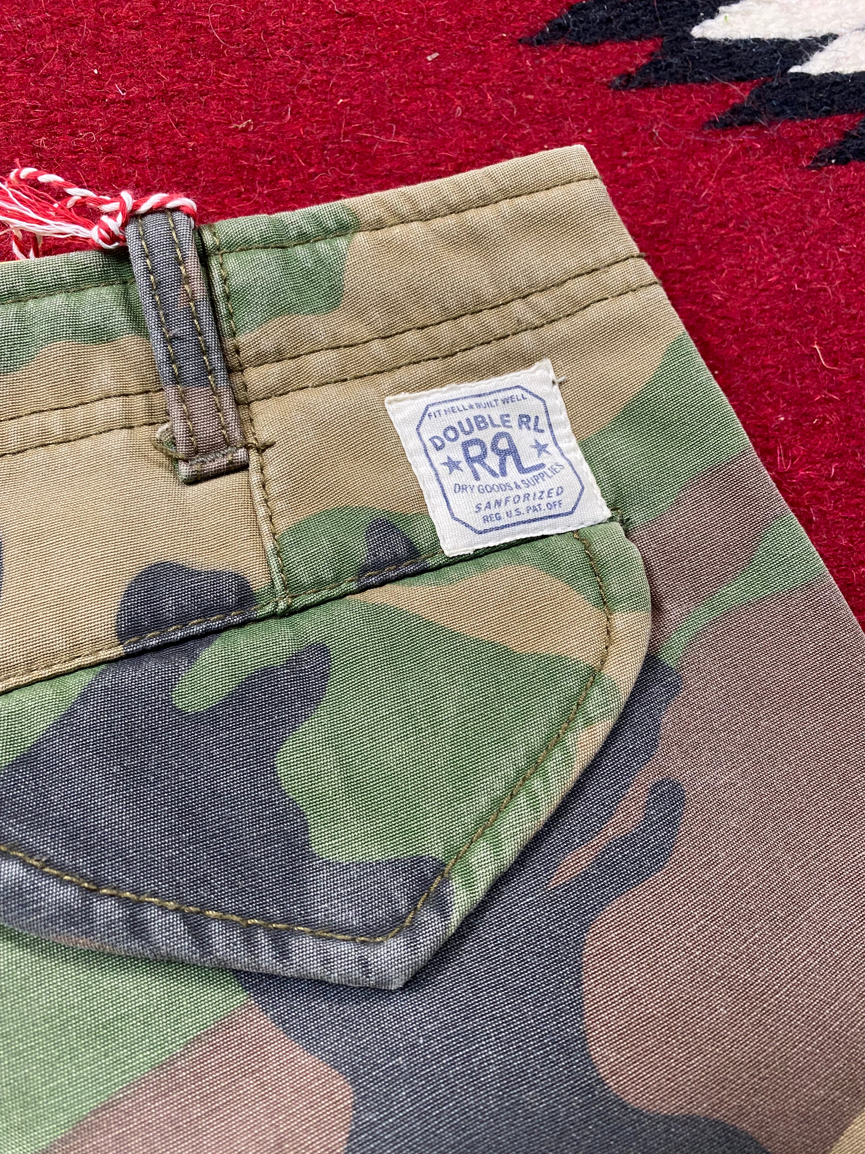 RRL Lined Camo Cargo Pants