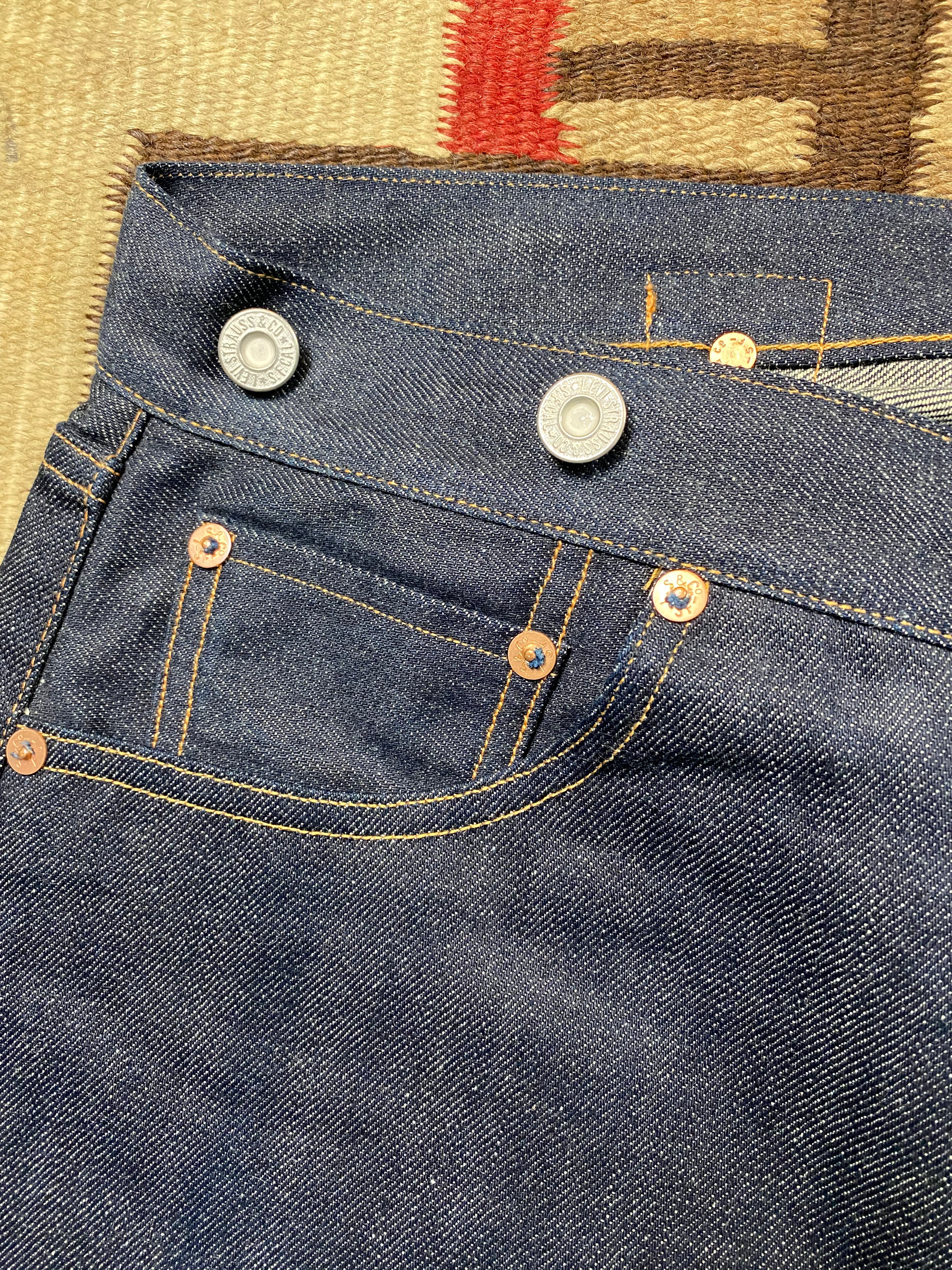 Levi's Vintage Clothing 1917 Raw Denim Selvedge 501 Jeans
