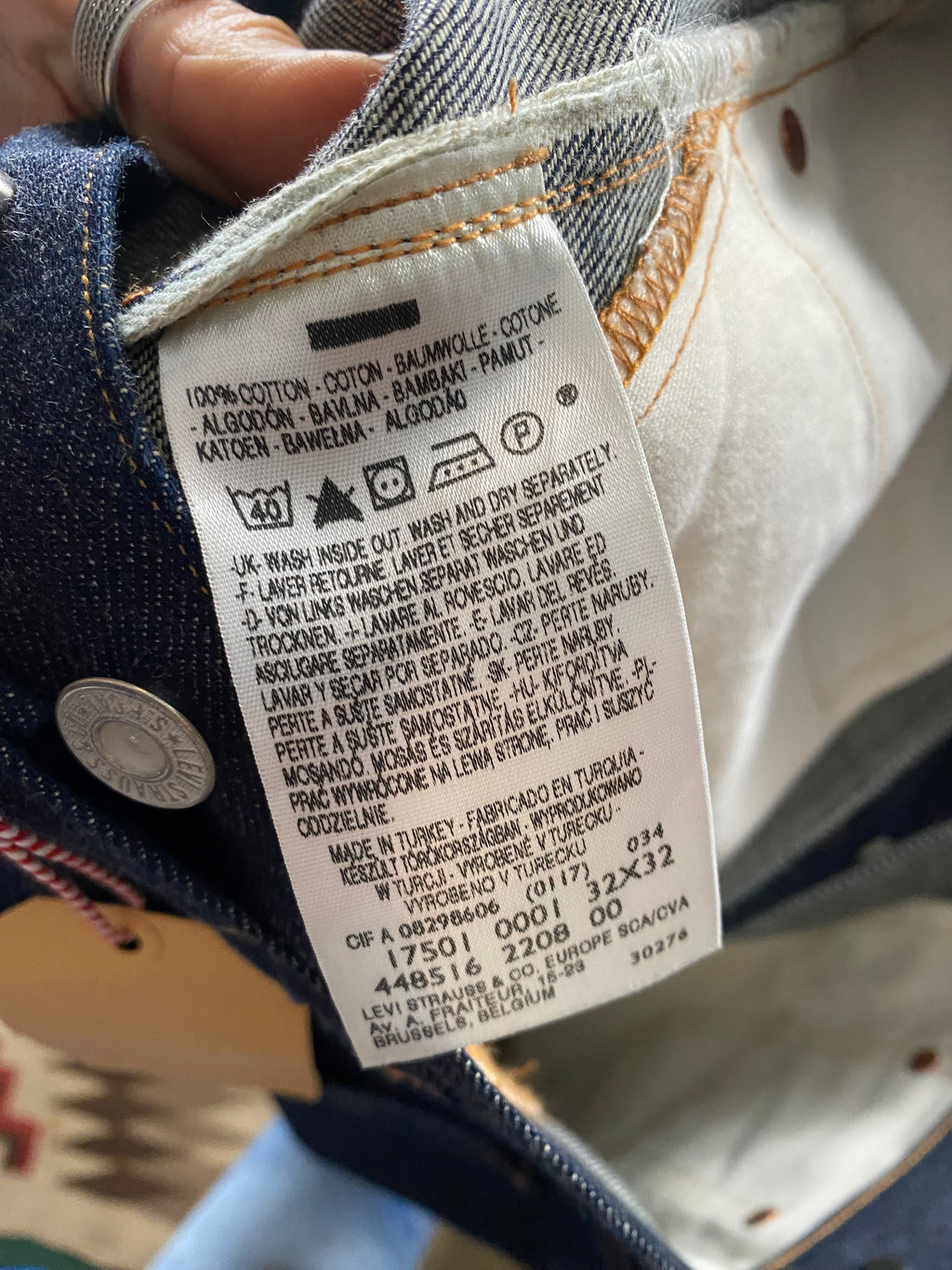 Levi's Vintage Clothing 1917 Raw Denim Selvedge 501 Jeans