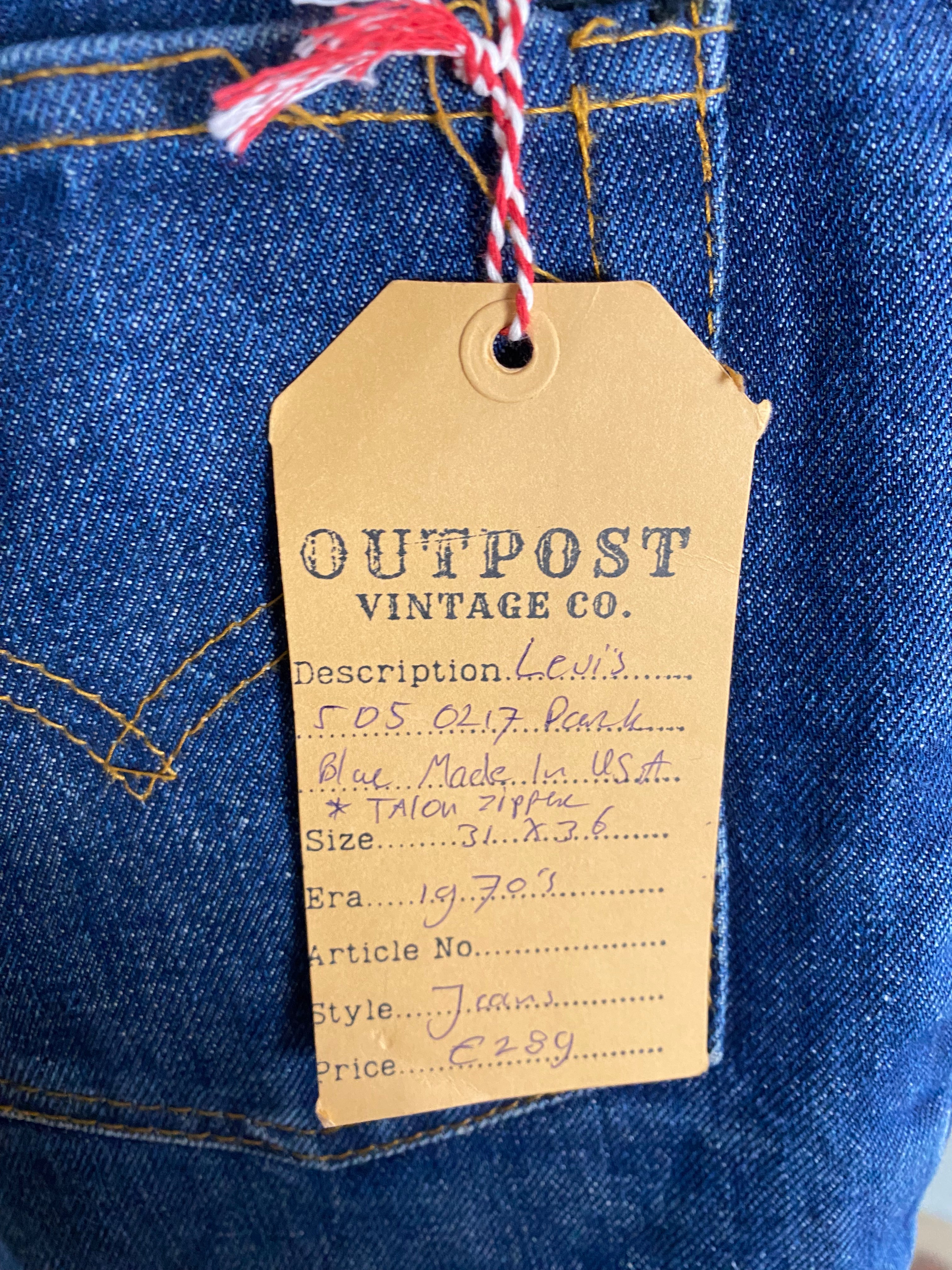 Levi's 1970's 505 Jeans