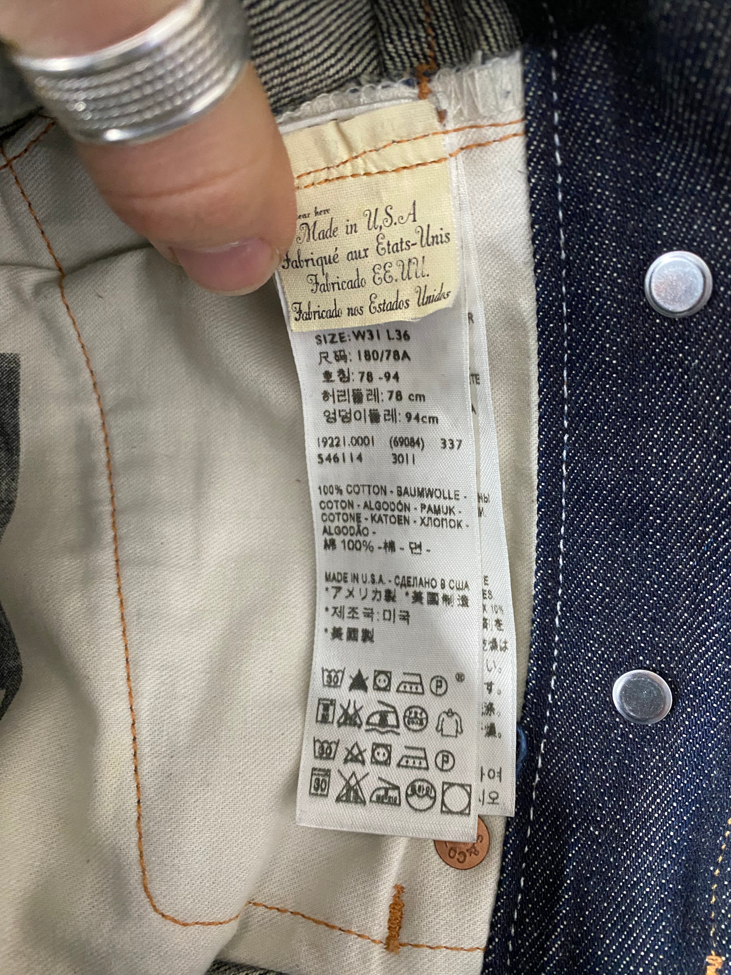 Levi's Vintage Clothing 1915 Selvedge 501XX Jeans