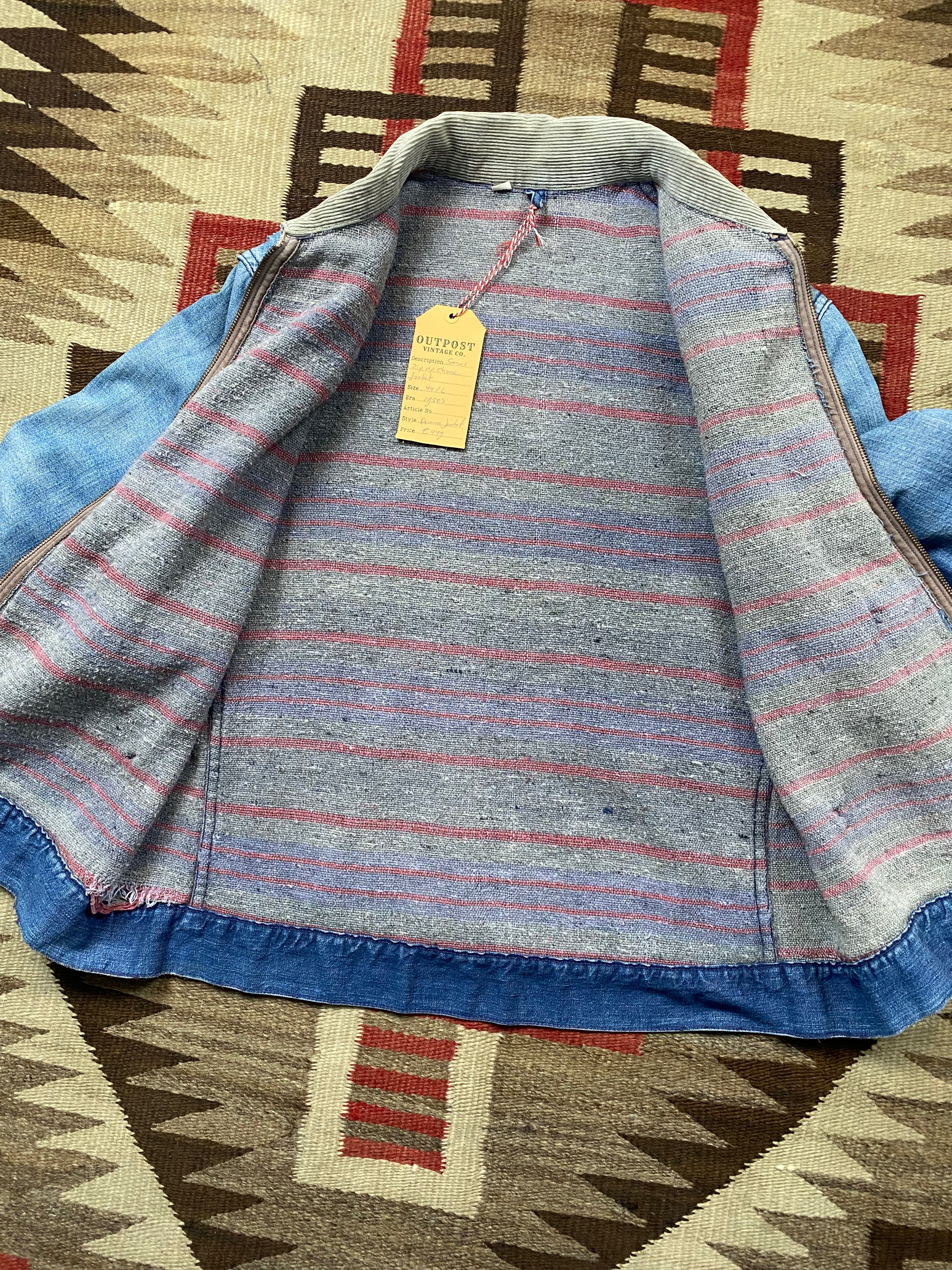 Sears 1950's Lined Denim Chore Jacket