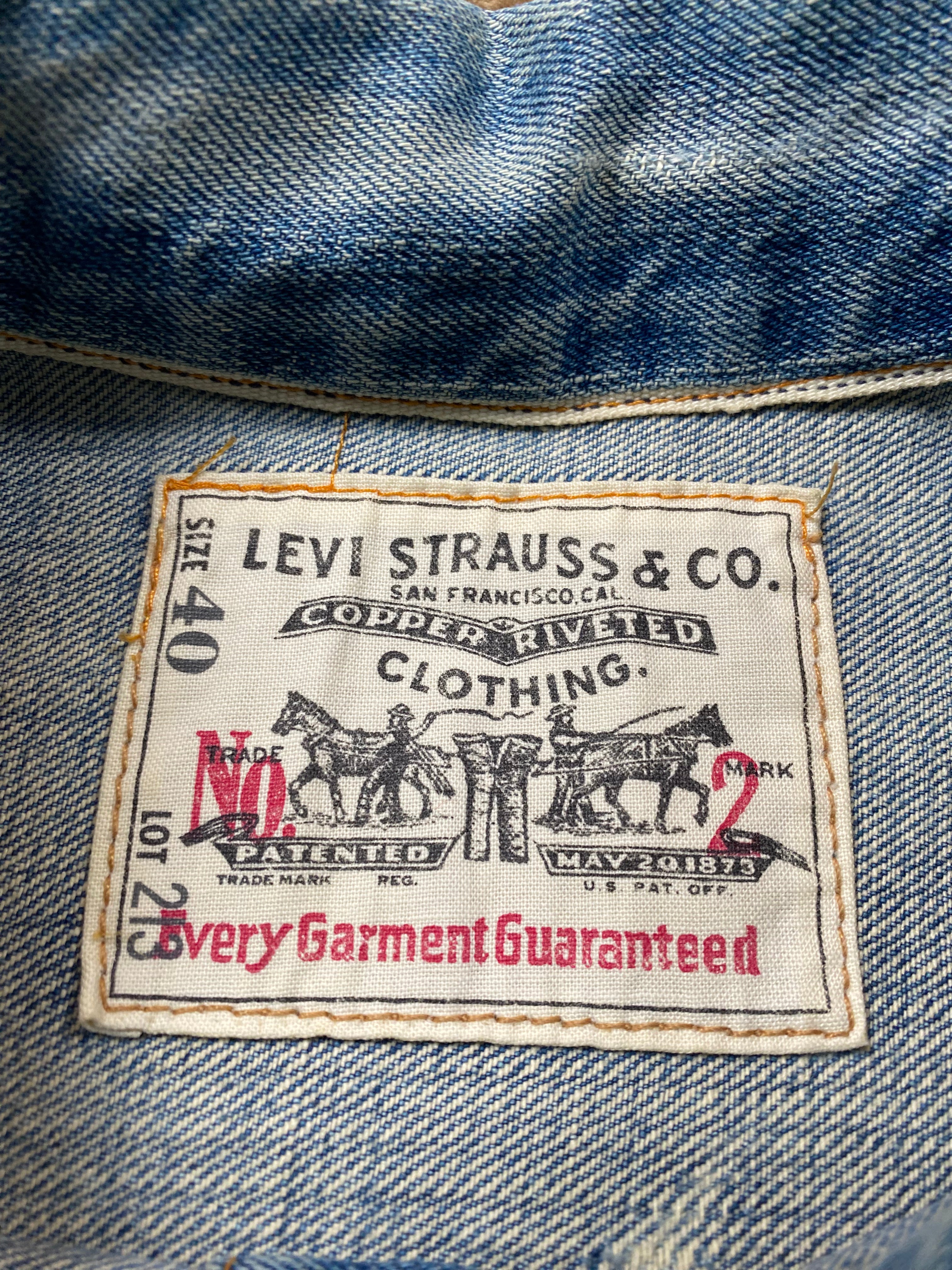 Levi's No. 2 Selvedge Type-I Denim Jacket