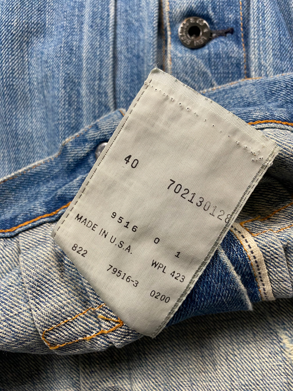 Levi's No. 2 Selvedge Type-I Denim Jacket