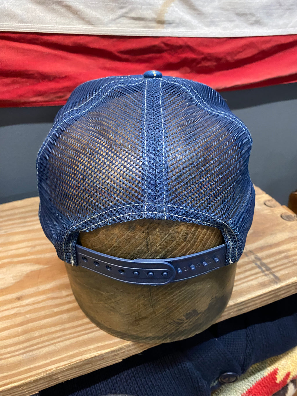 RRL Wabash Striped Trucker Cap