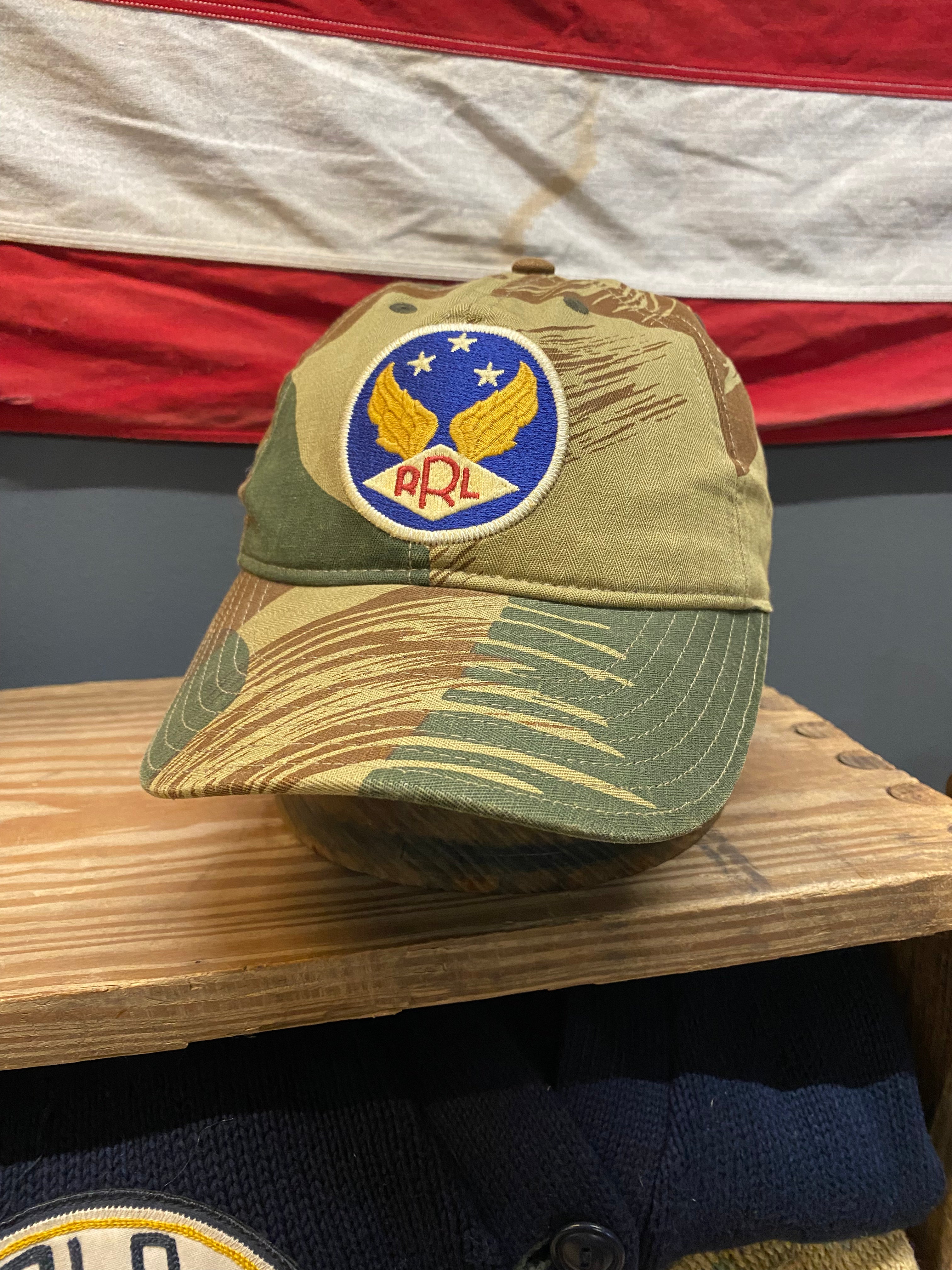 RRL Brushstroke Camo Cap