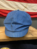 RRL Wabash Striped Flatcap