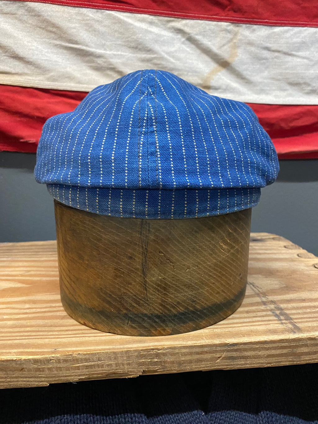 RRL Wabash Striped Flatcap
