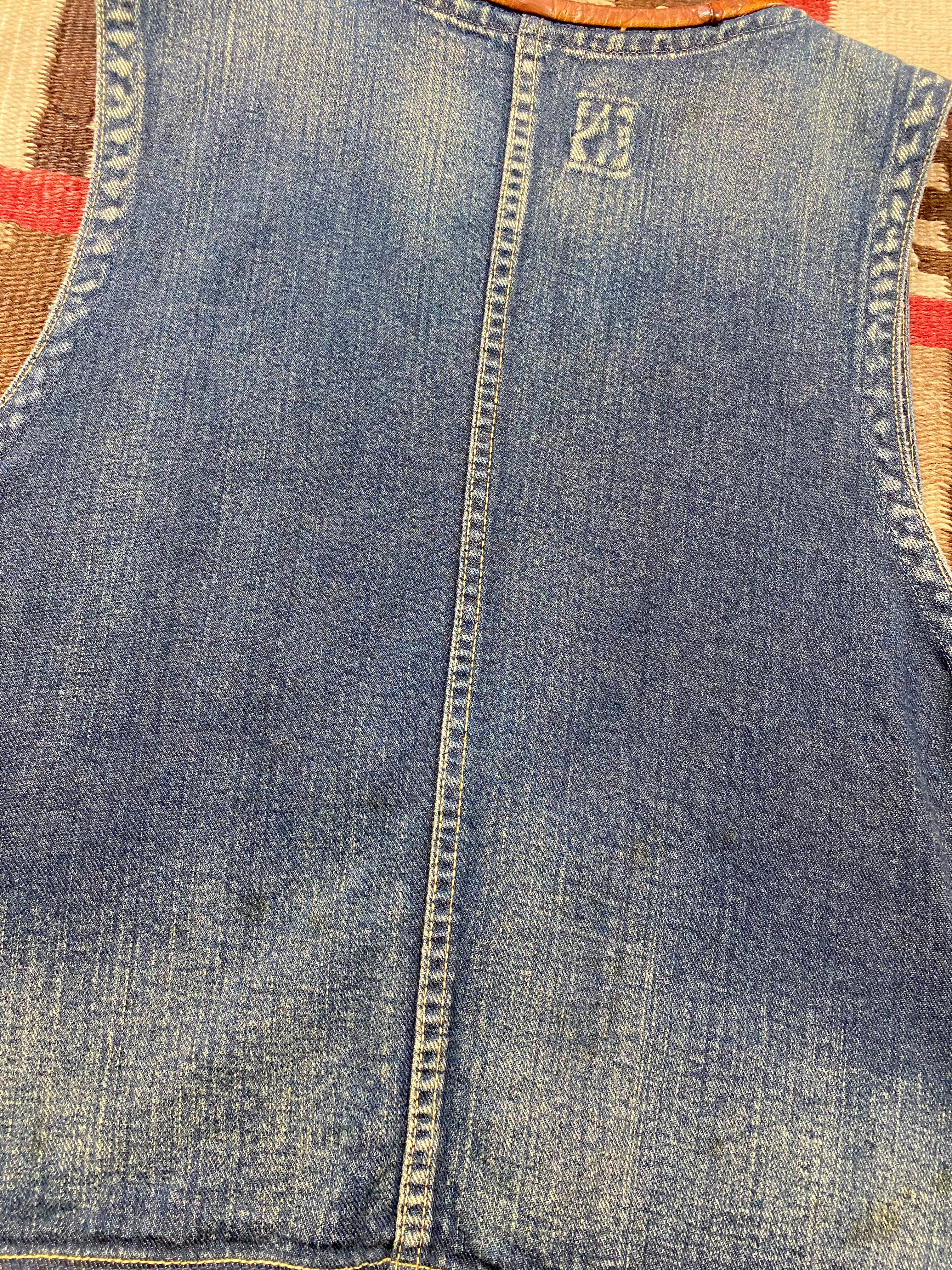 Kapital Kountry Southwestern Denim Sashiko Boro Vest