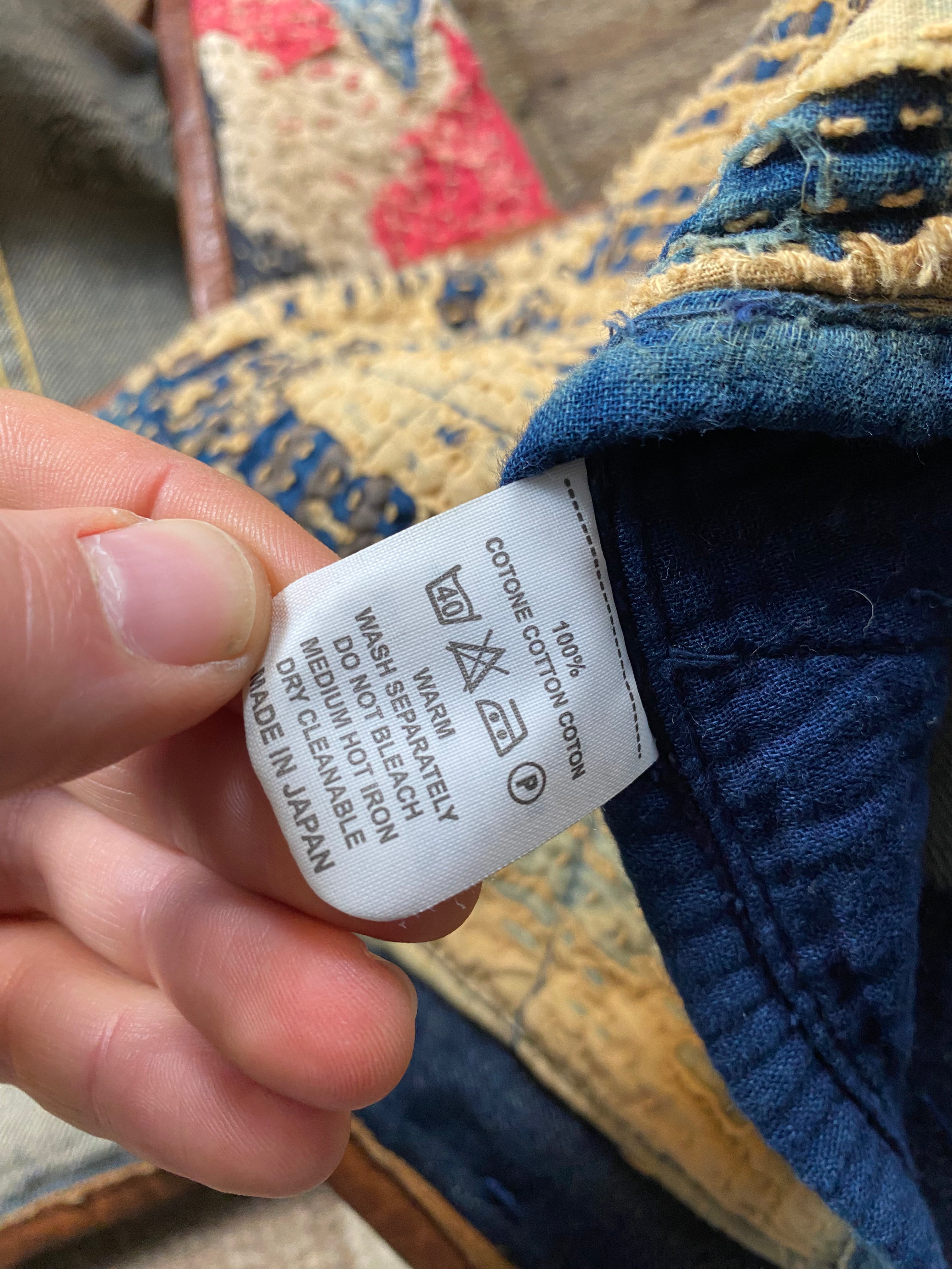 Kapital Kountry Southwestern Denim Sashiko Boro Vest
