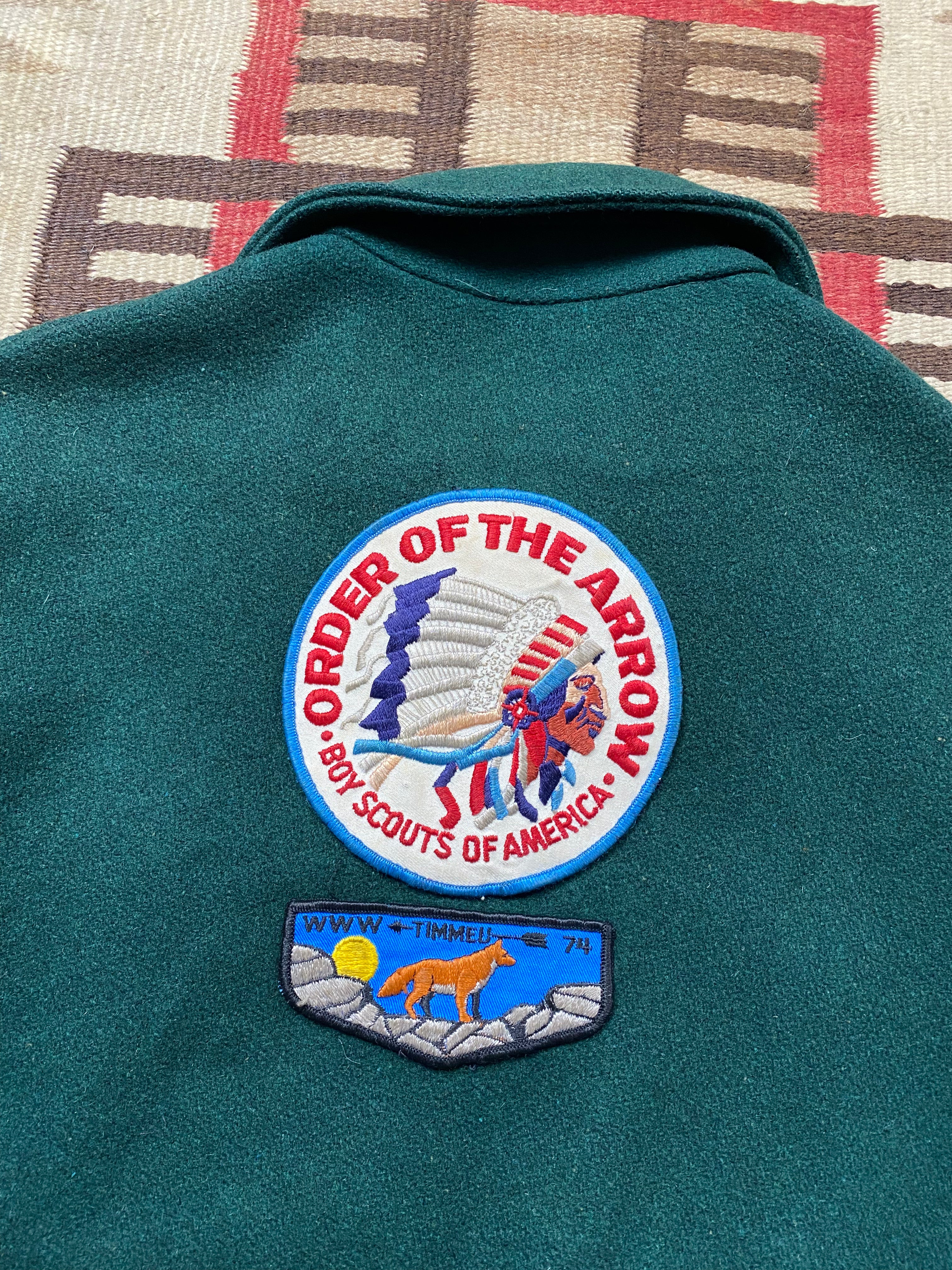 Woolen 1960's-1970's Boy Scouts Of America Worker Jacket
