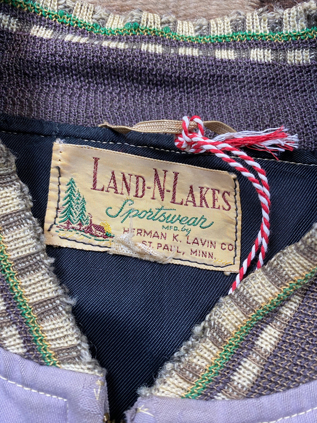 Land-N-Lakes Sportswear 1950's Gabardine Bomber Jacket