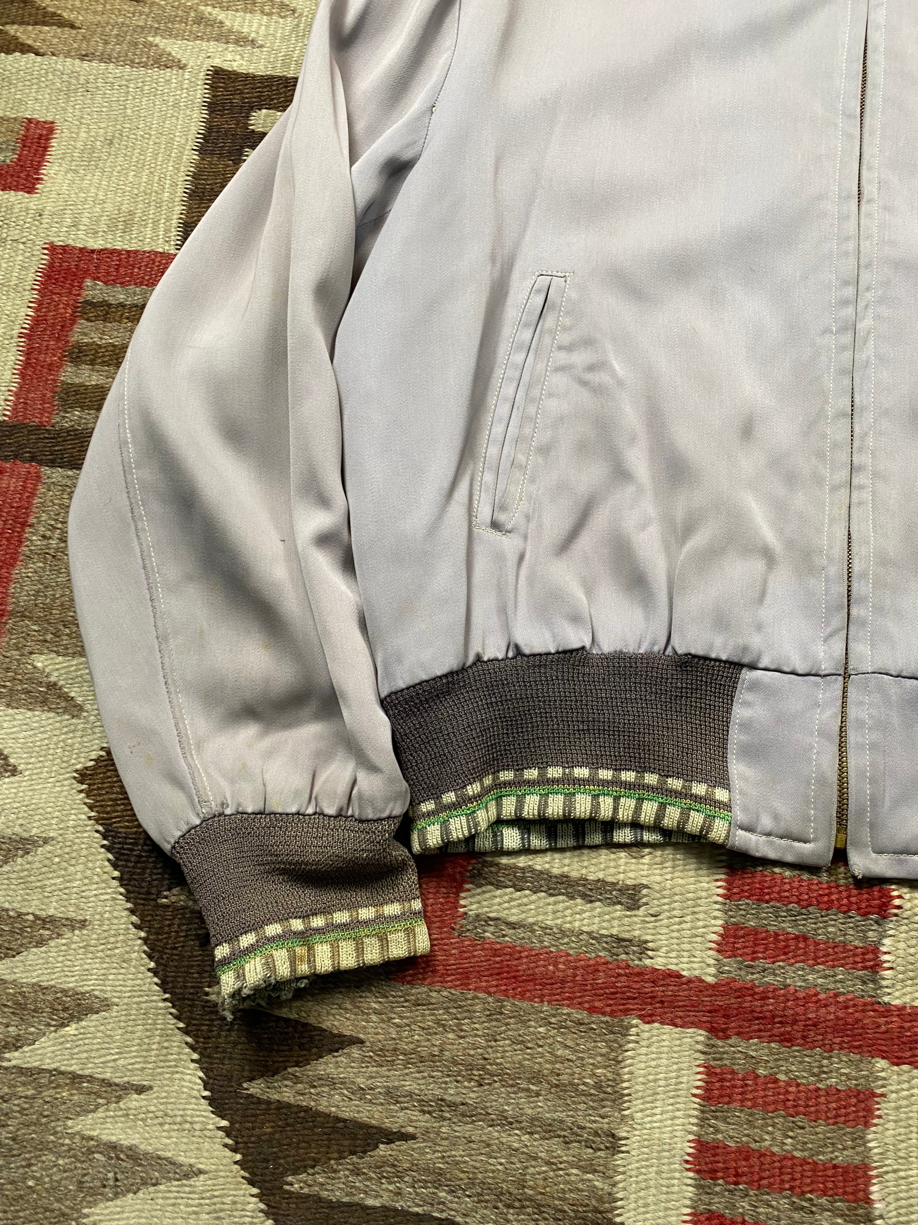 Land-N-Lakes Sportswear 1950's Gabardine Bomber Jacket